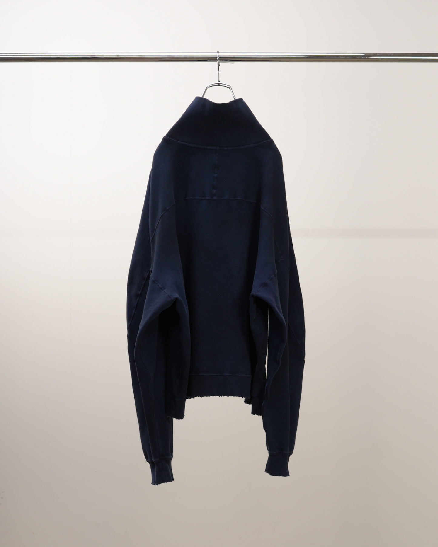 SMOOTH KNIT PULLOVER SHIRT(NAVY)