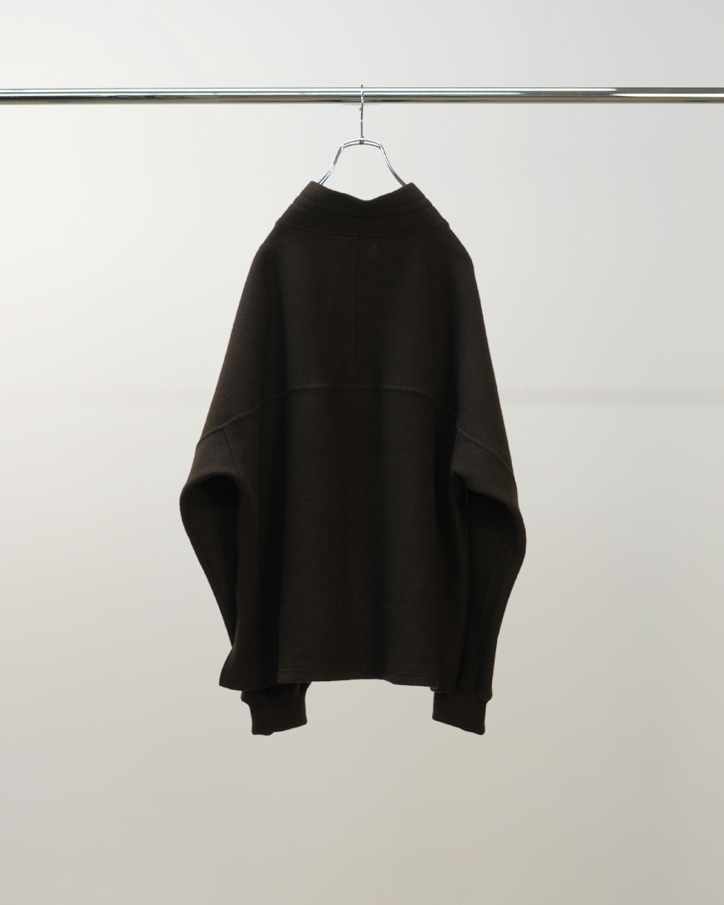 HENLEY PULL OVER SHIRT(D.BROWN)