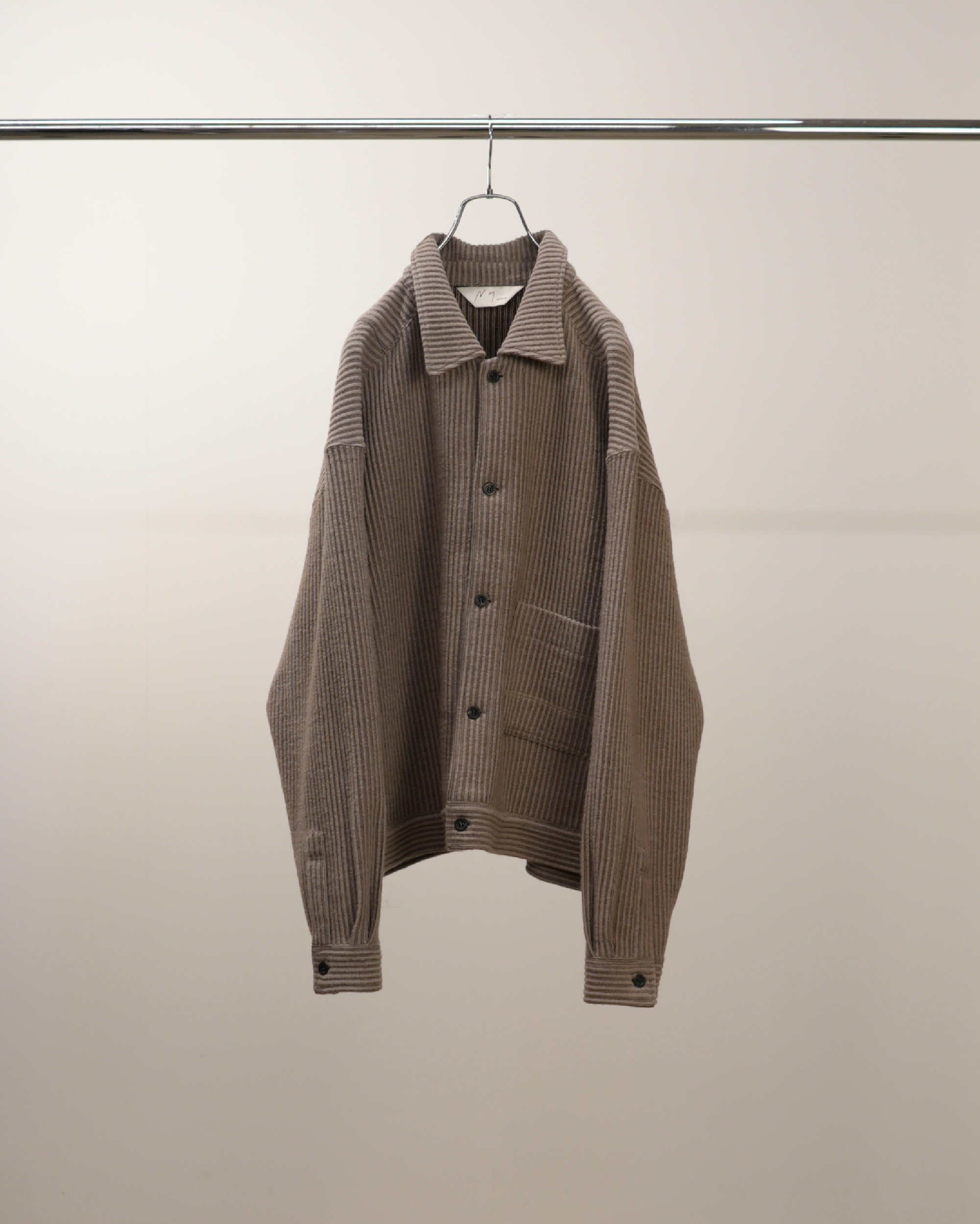 WOOL CORDUROY WORK SHIRT JACKET(SAND) – ANCELLM