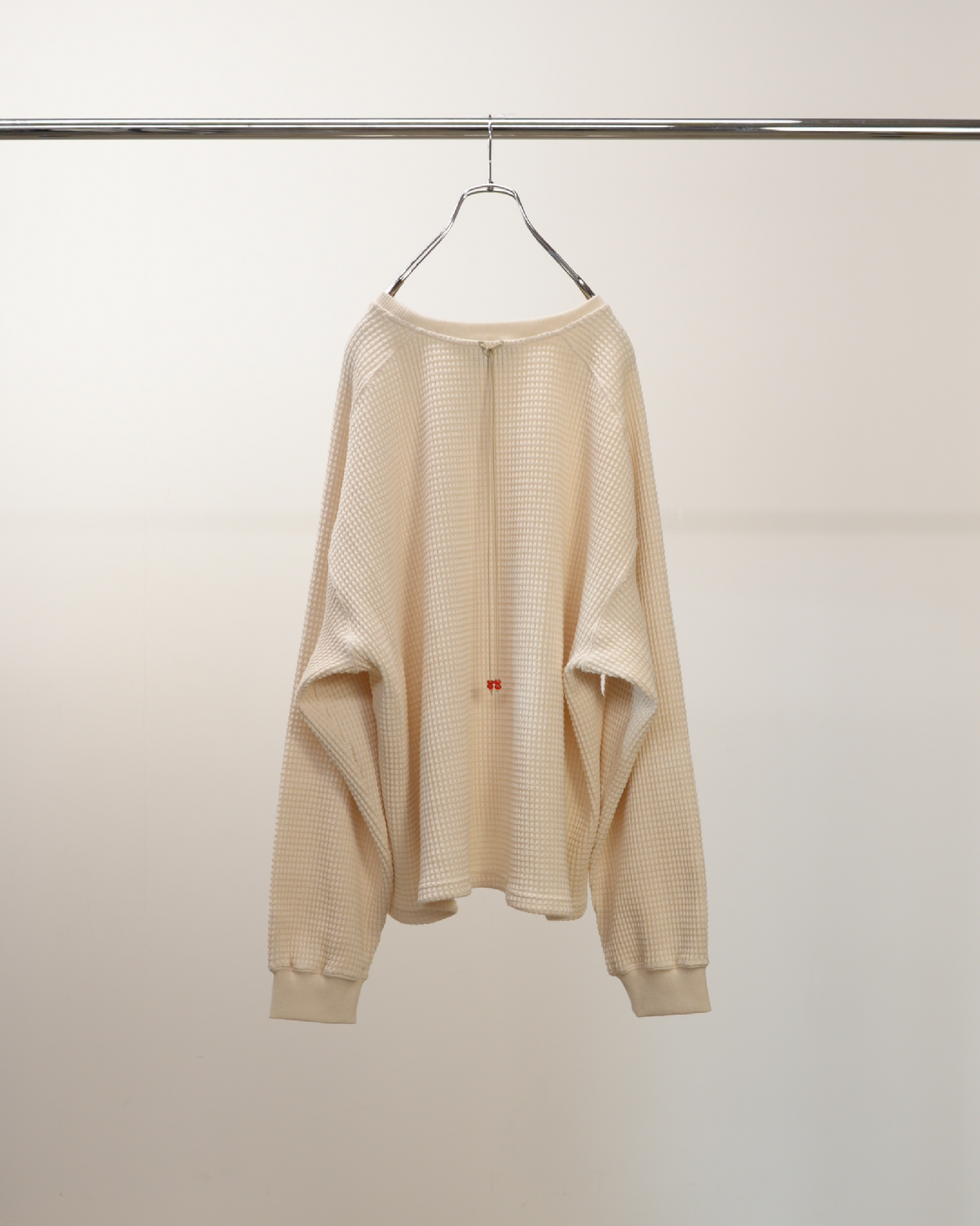 HEAVY WAFFLE OVER LS(IVORY)