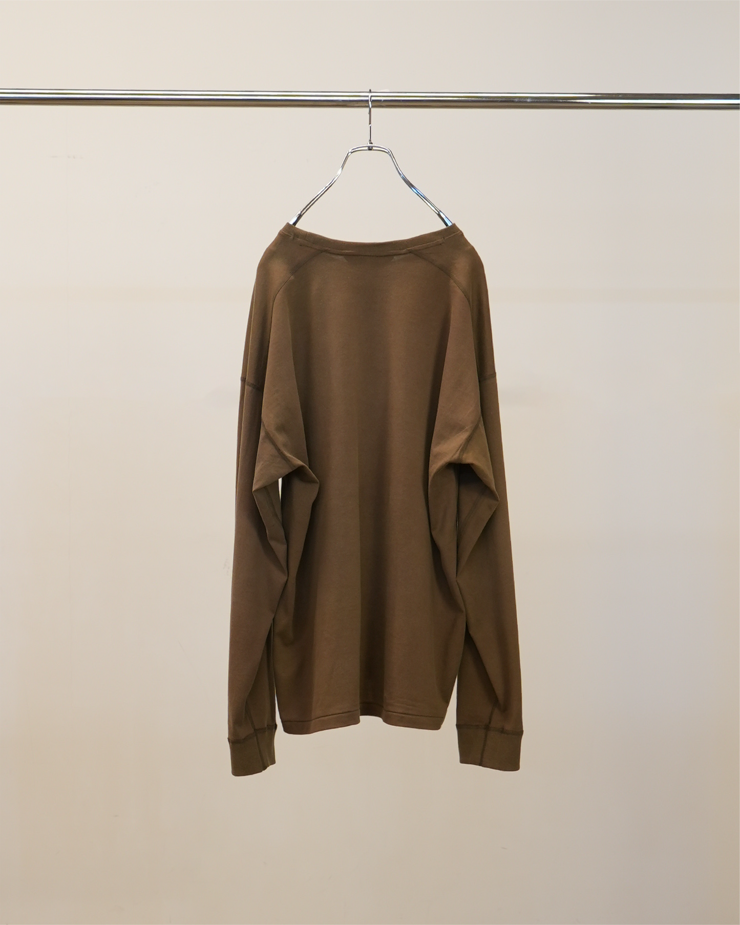 UNEVENNESS LS T-SHIRT(BROWN)