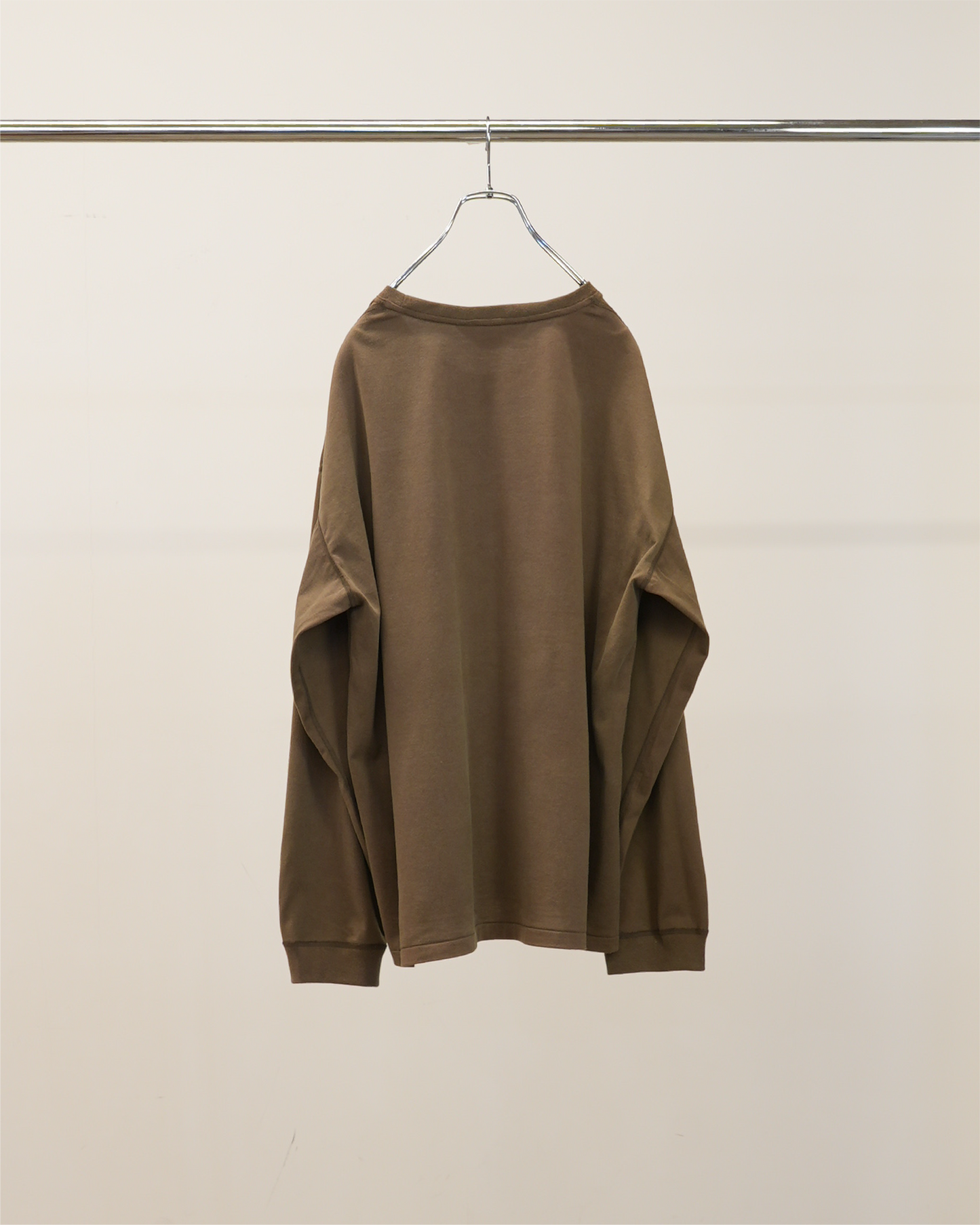 UNEVENNESS type-U LS T-SHIRT(BROWN)