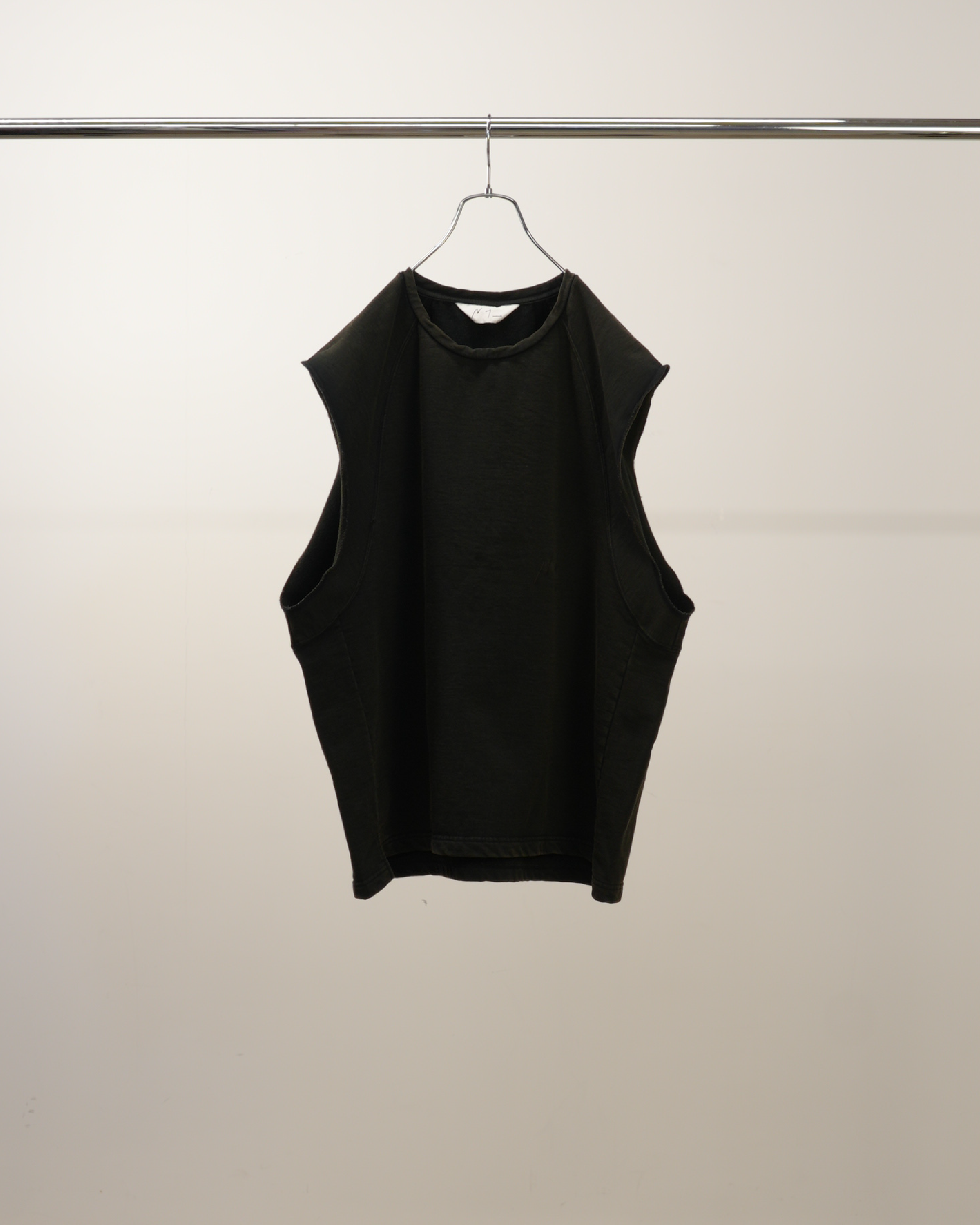 FADED SLEEVELESS T-SHIRT(BLACK) – ANCELLM FADED SLEEVELESS T-SHIRT(BLACK) – ANCELLM