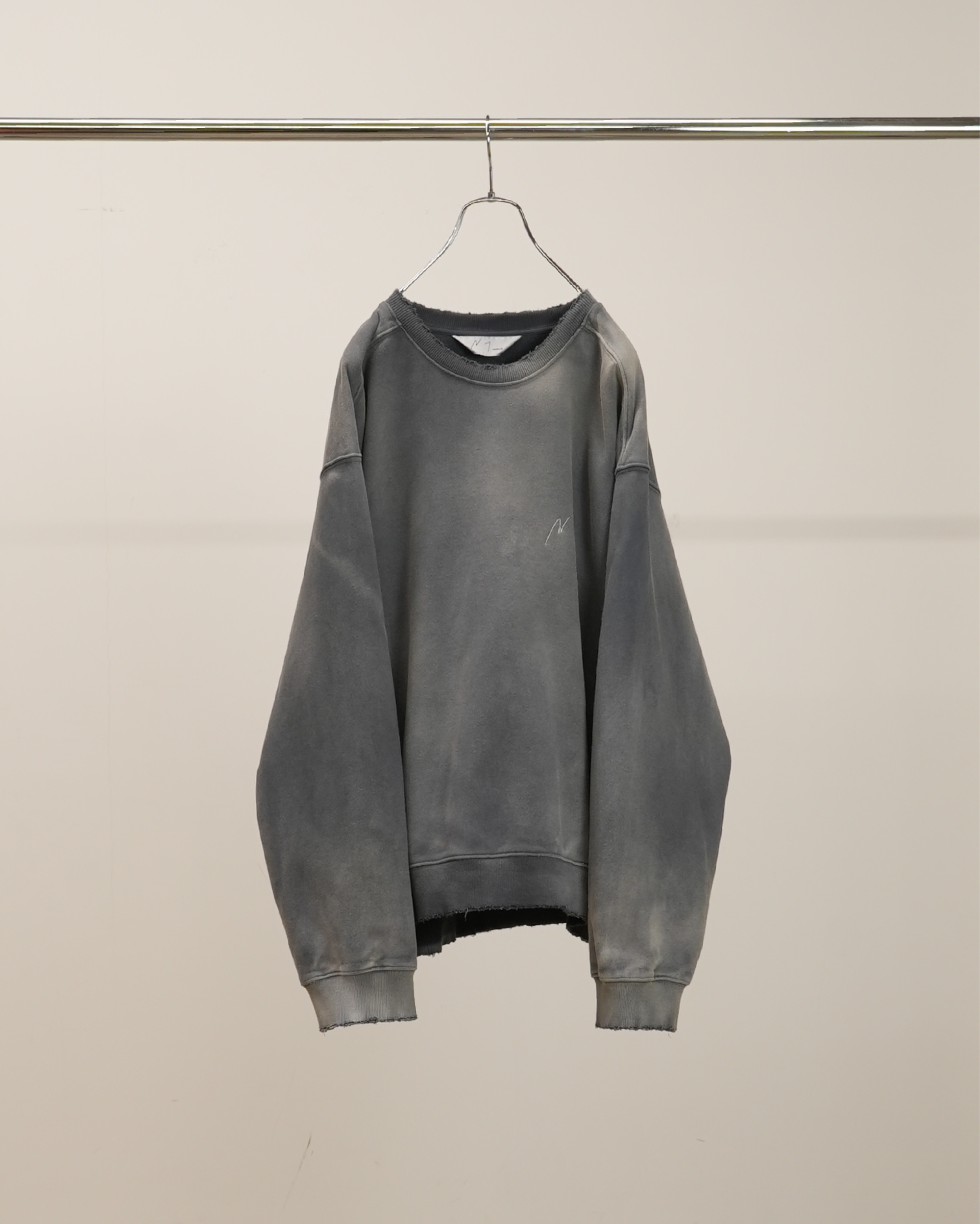 UNEVENNESS SWEAT SHIRT(GRAY) – ANCELLM