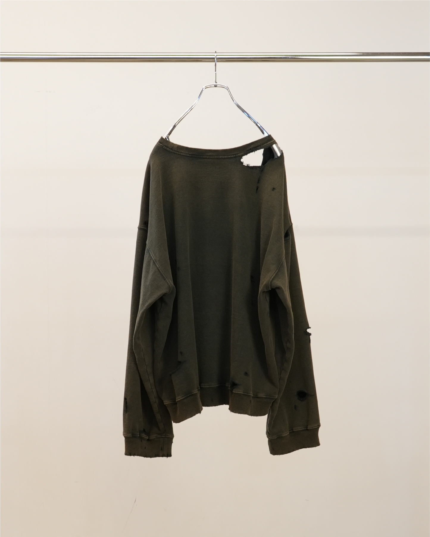 BROKEN SWEAT SHIRT(BLACK)