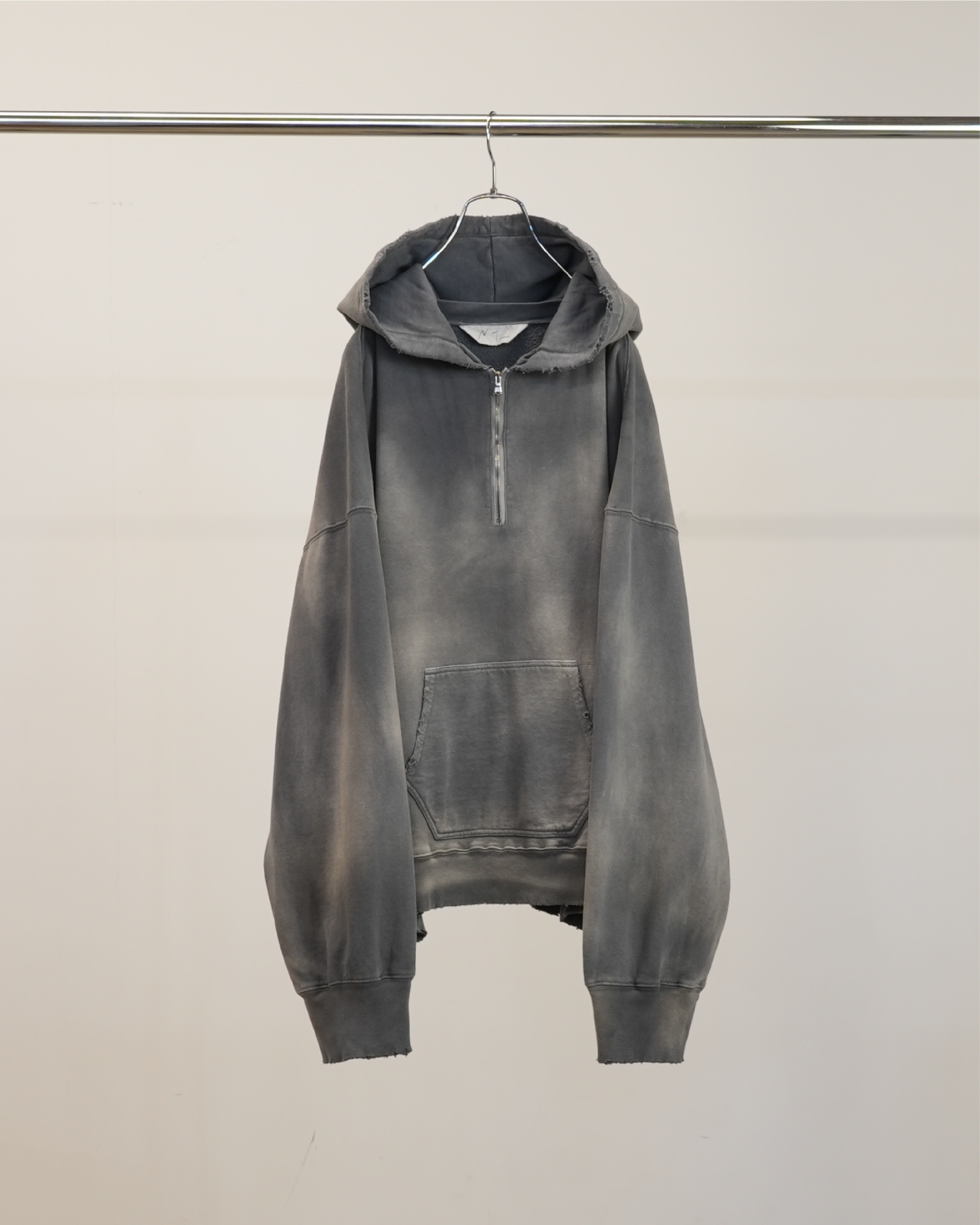 LIGHT LOOP ZIP HOODIE(GRAY) – ANCELLM