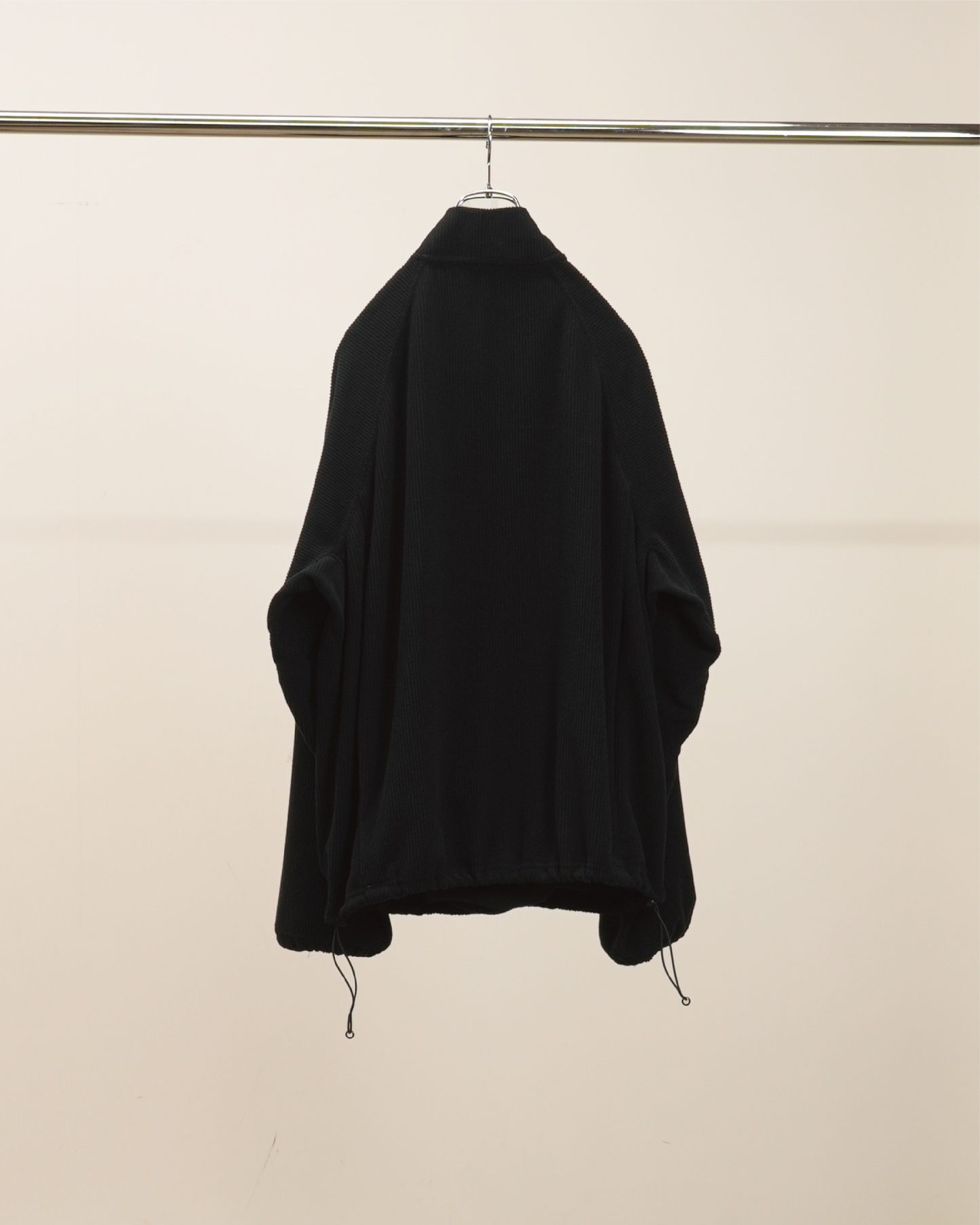 KIMONO ZIP FLEECE(BLACK)