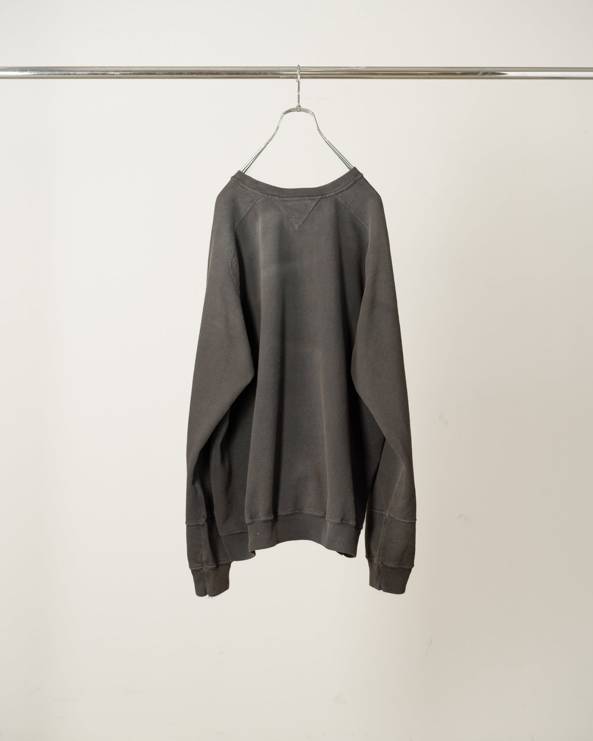 FLEECE-LINED SWEAT SHIRT(BLACK)