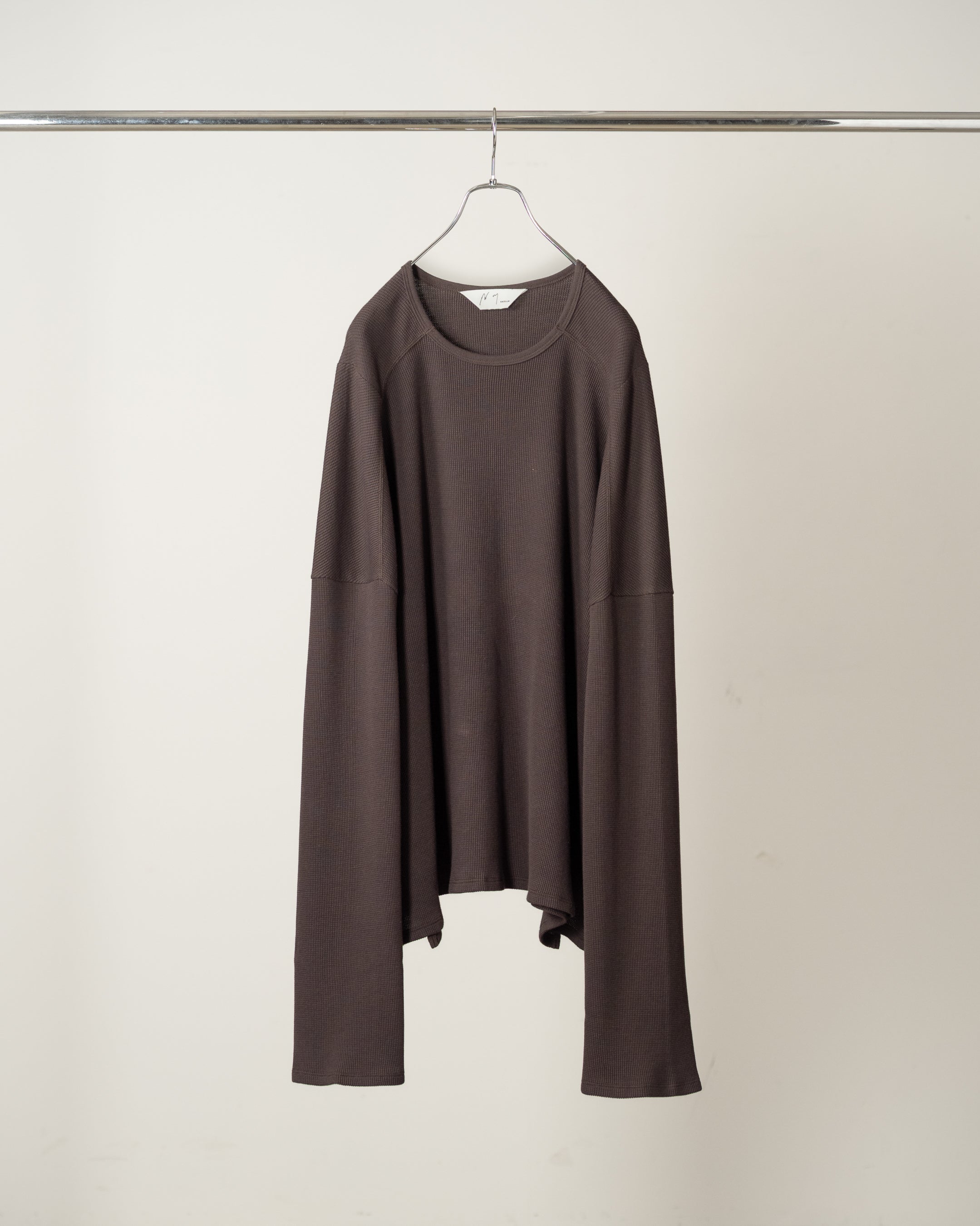 トップス ANCELLM C/R LS T-SHIRT C/CA LS T-SHIRT(D.BROWN) – ANCELLM