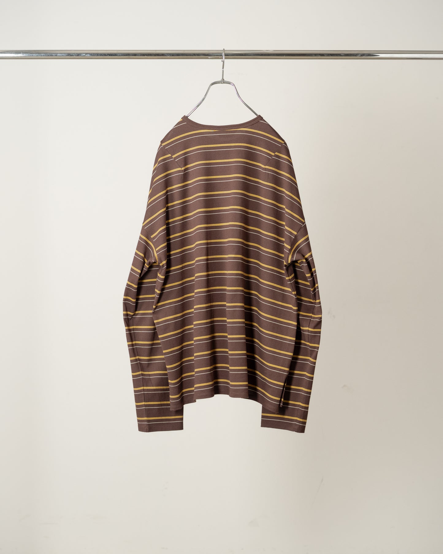 BORDER LS T-SHIRT(MARRON)