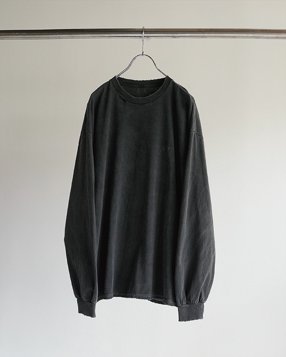 ANCELLM DYED MESH LS T-SHIRT (BLACK) メンズ | carglass.cl