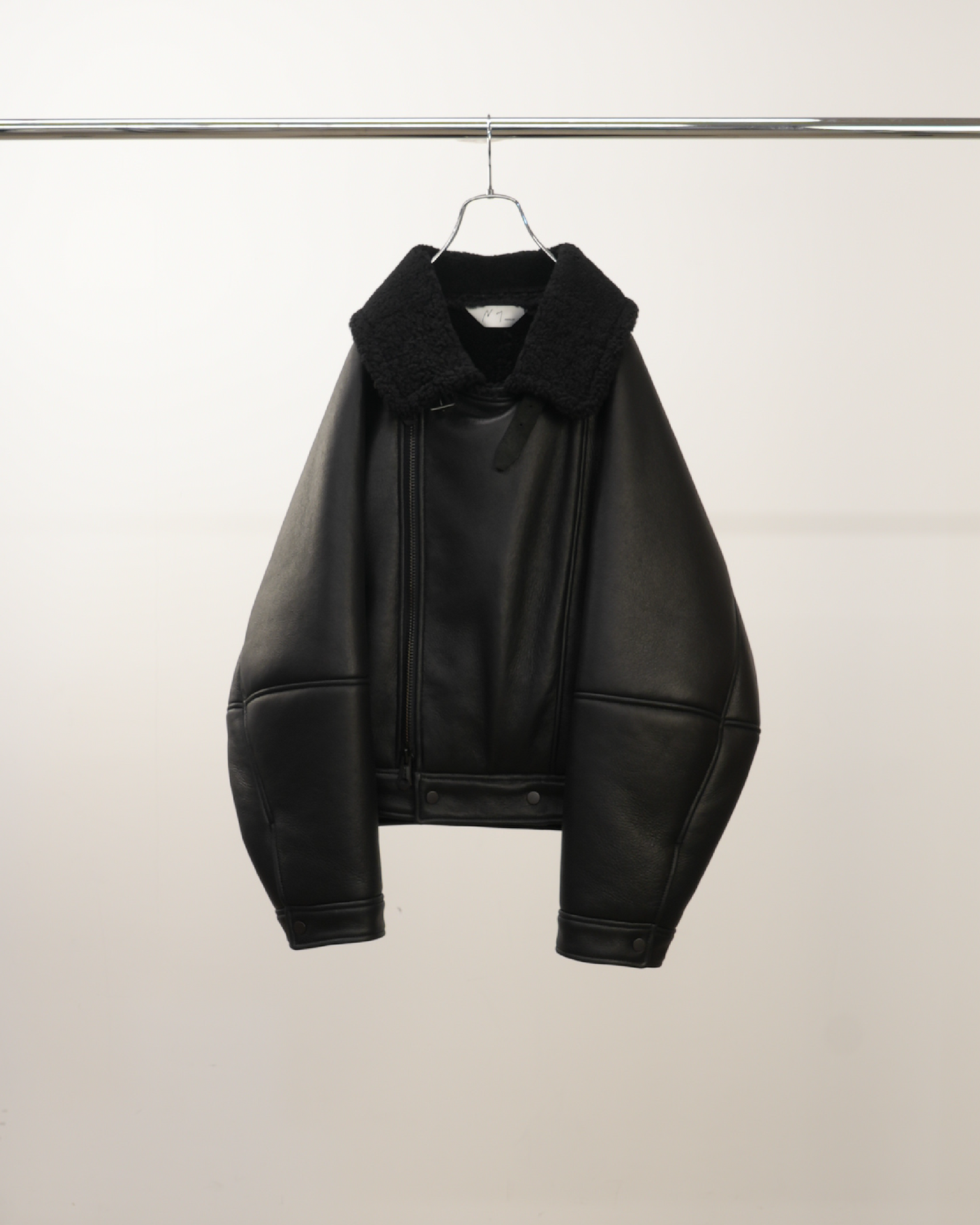 MOUTON DOUBLE JACKET(BLACK×BLACK)