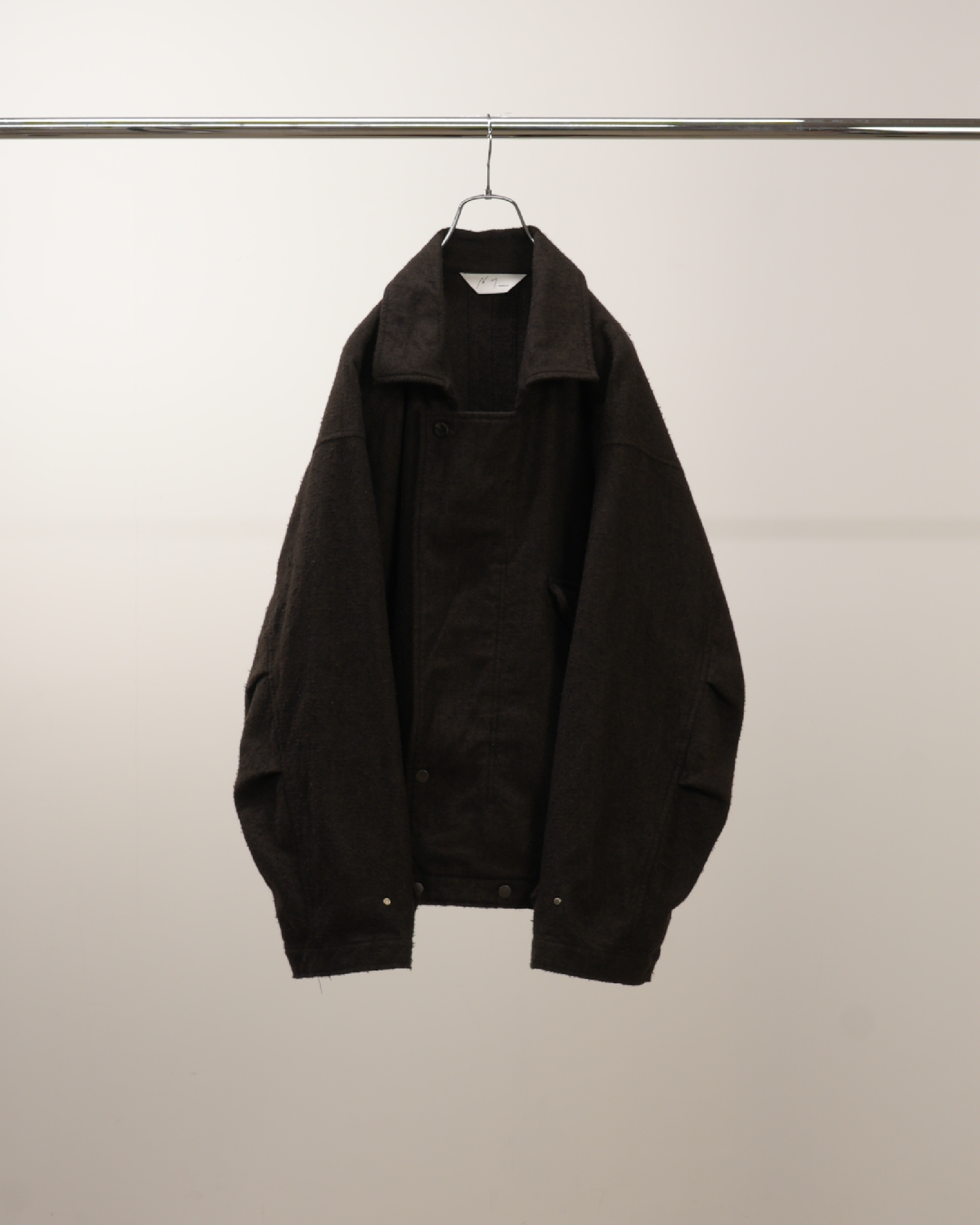 PILLING WOOL DOUBLE BLOUSON(BROWN) – ANCELLM