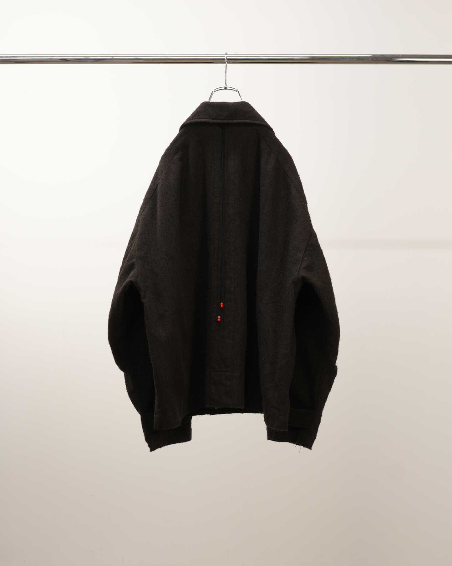 PILLING WOOL DOUBLE BLOUSON(BROWN)