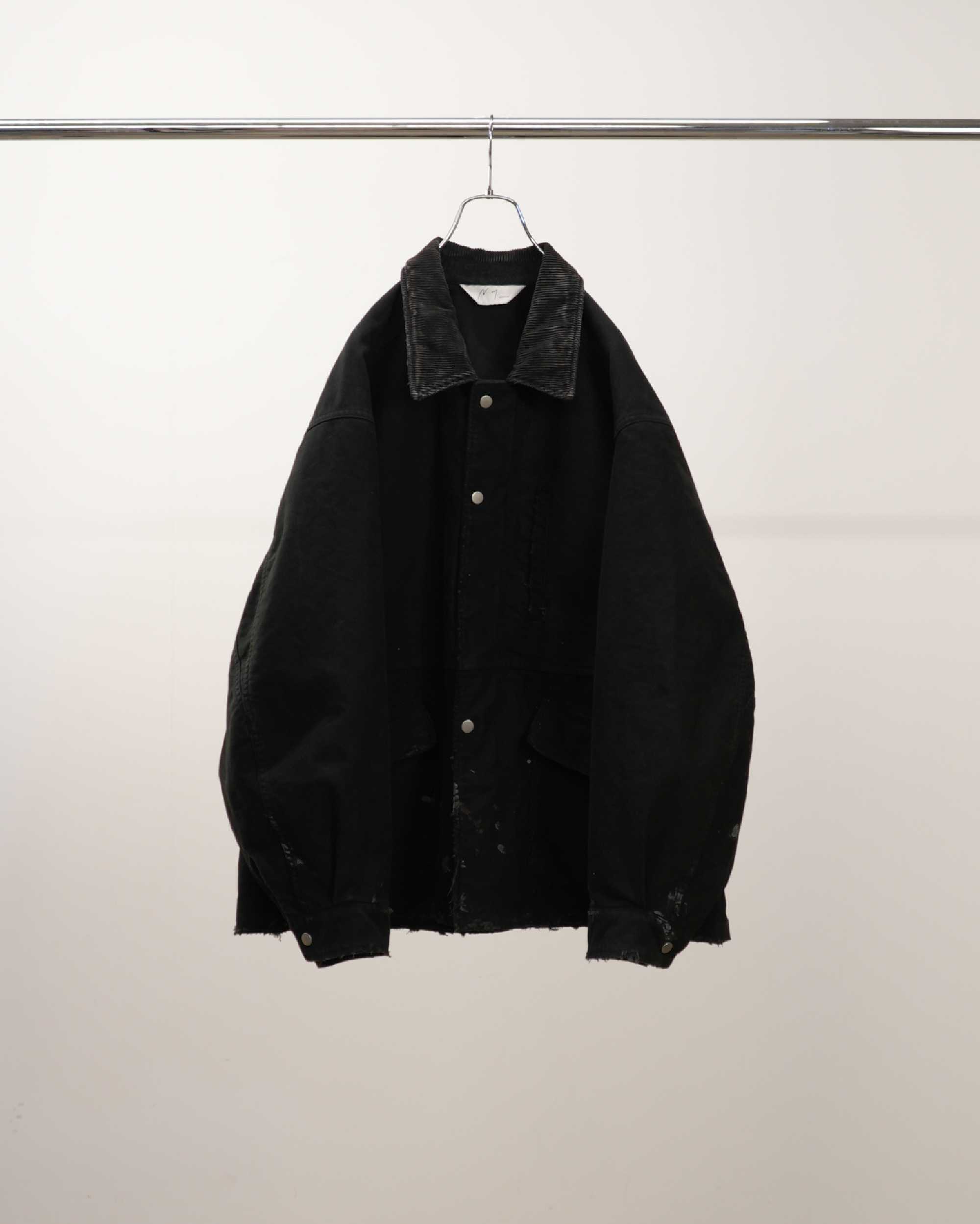 MOLESKIN WORK JACKET(BLACK) – ANCELLM MOLESKIN WORK JACKET(BLACK) – ANCELLM