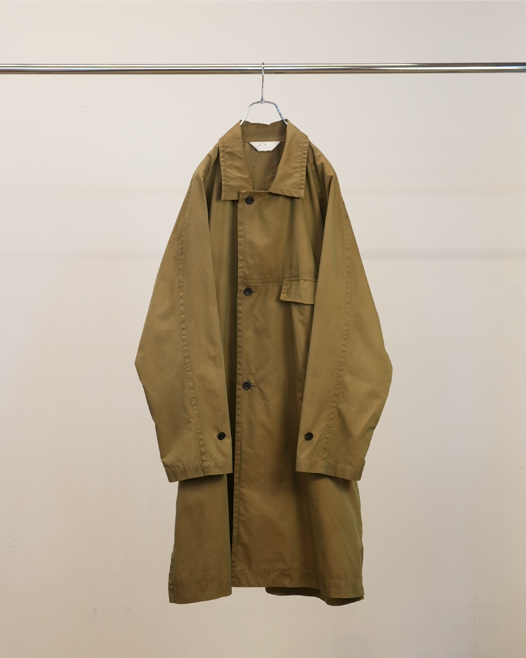 SINGLE BREASTED COLLAR COAT(BEIGE) – ANCELLM