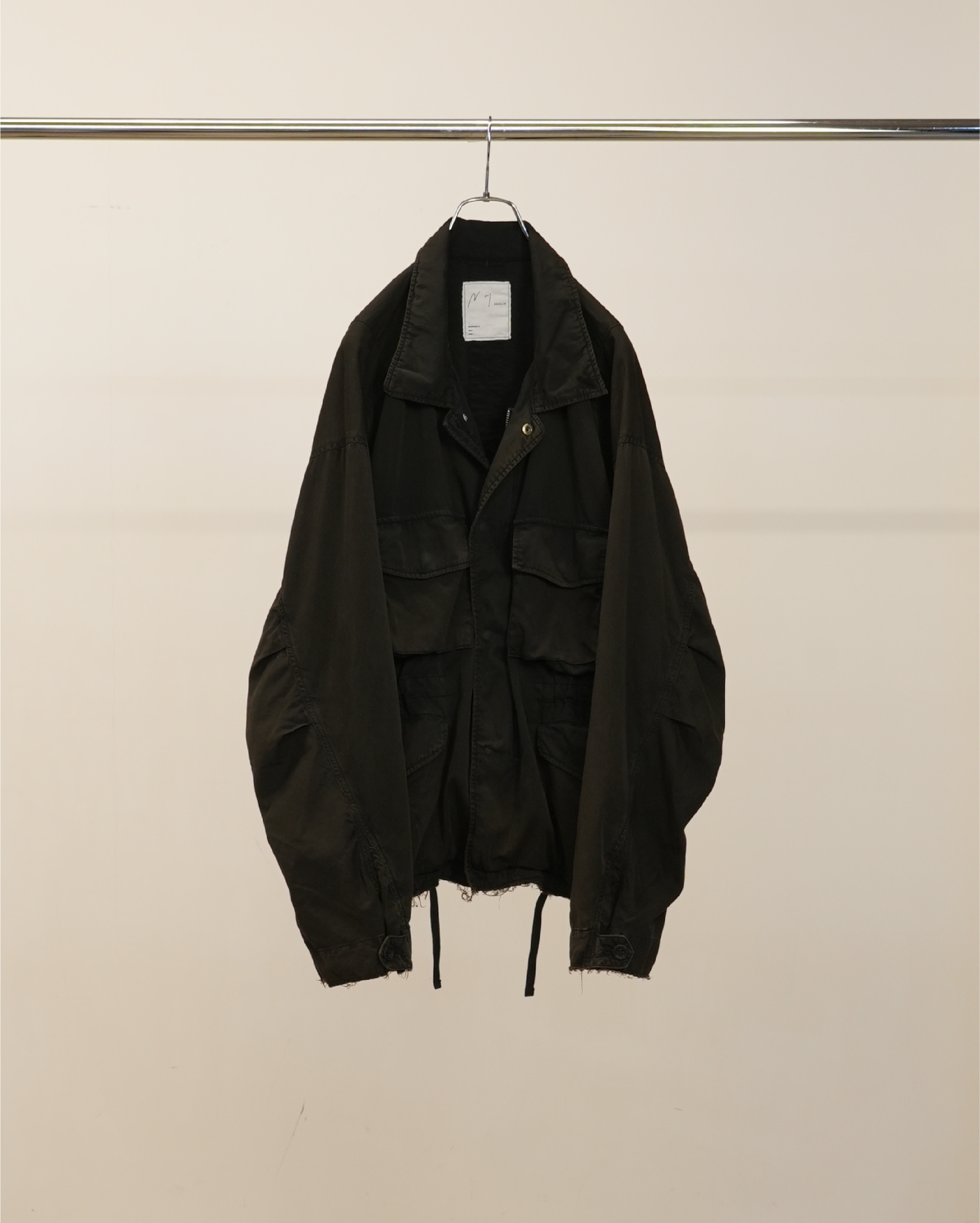 【ANCELLM】AGING FIELD JACKET / BLACKsize2 AGING FIELD JACKET(BLACK) – ANCELLM