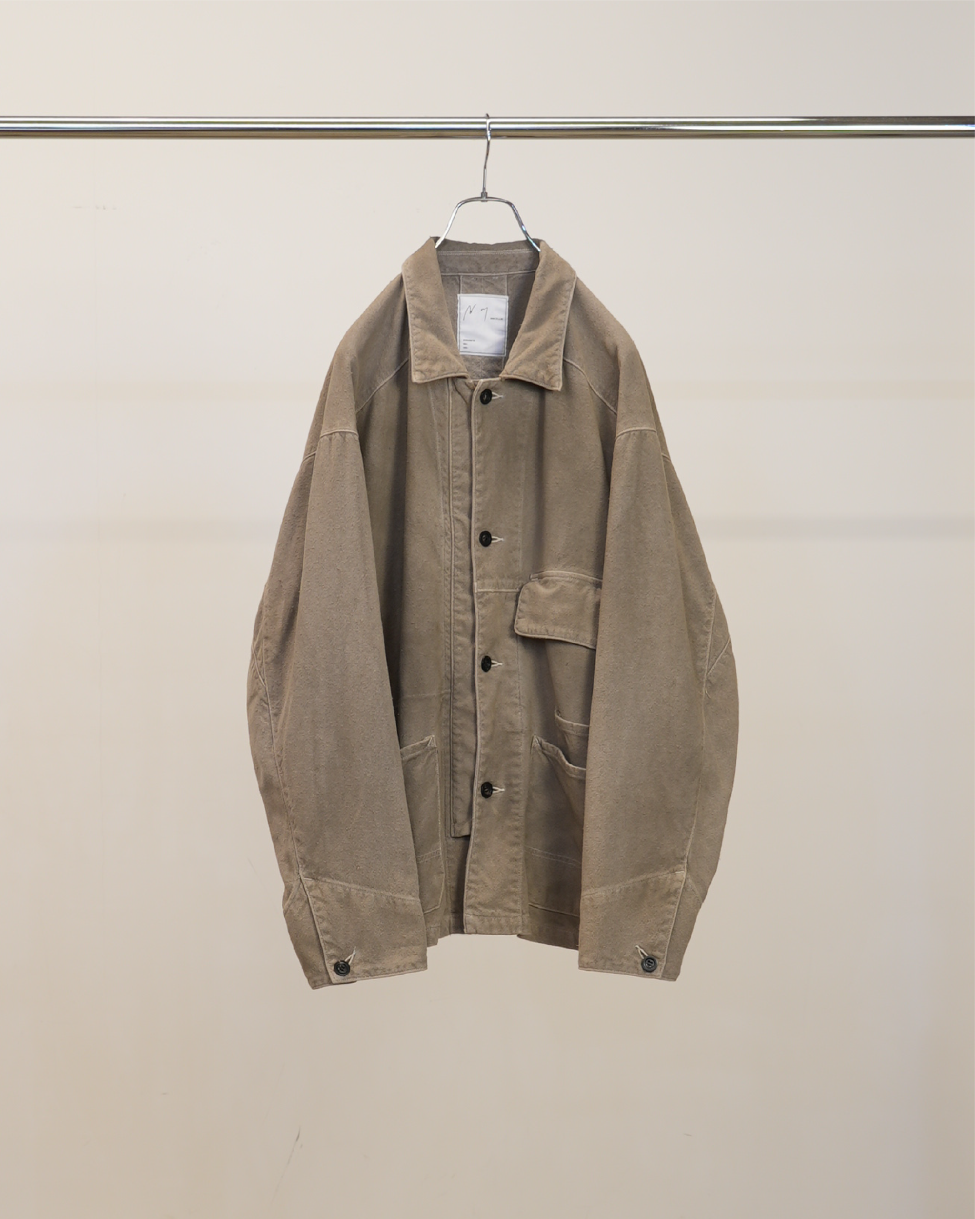 C/R DUCK COVERALL JACKET(GREIGE) – ANCELLM