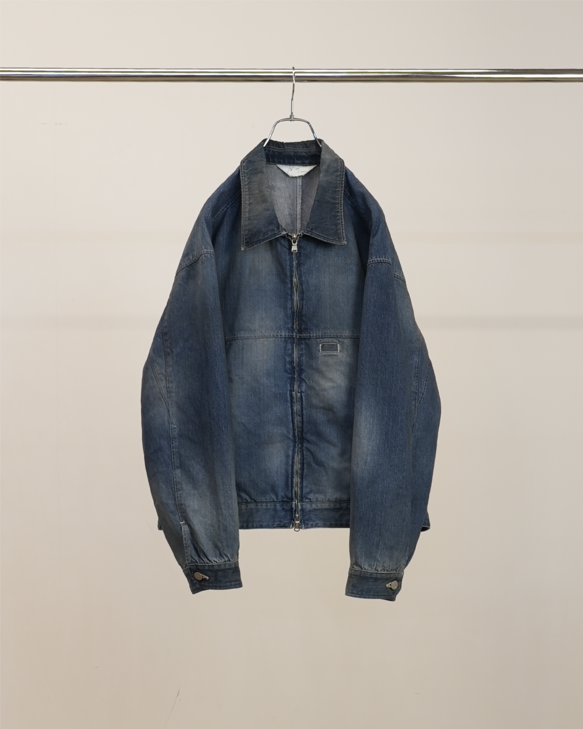 DENIM ZIPUP JACKET(INDIGO) – ANCELLM DENIM ZIPUP JACKET(INDIGO) – ANCELLM