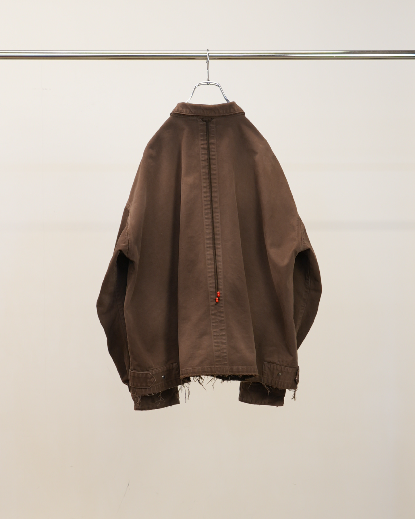 HIGHCOUNT DRILL AGING JACKET(BROWN)