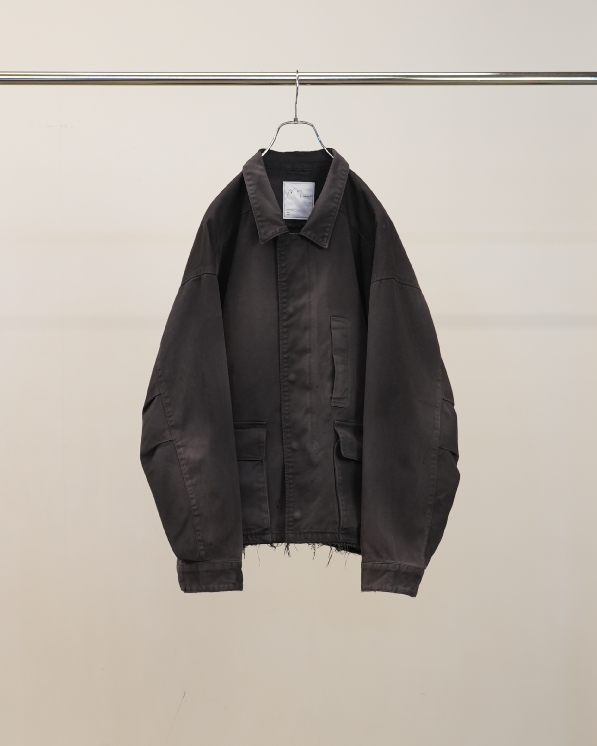 HIGHCOUNT DRILL AGING JACKET(BLACK) – ANCELLM