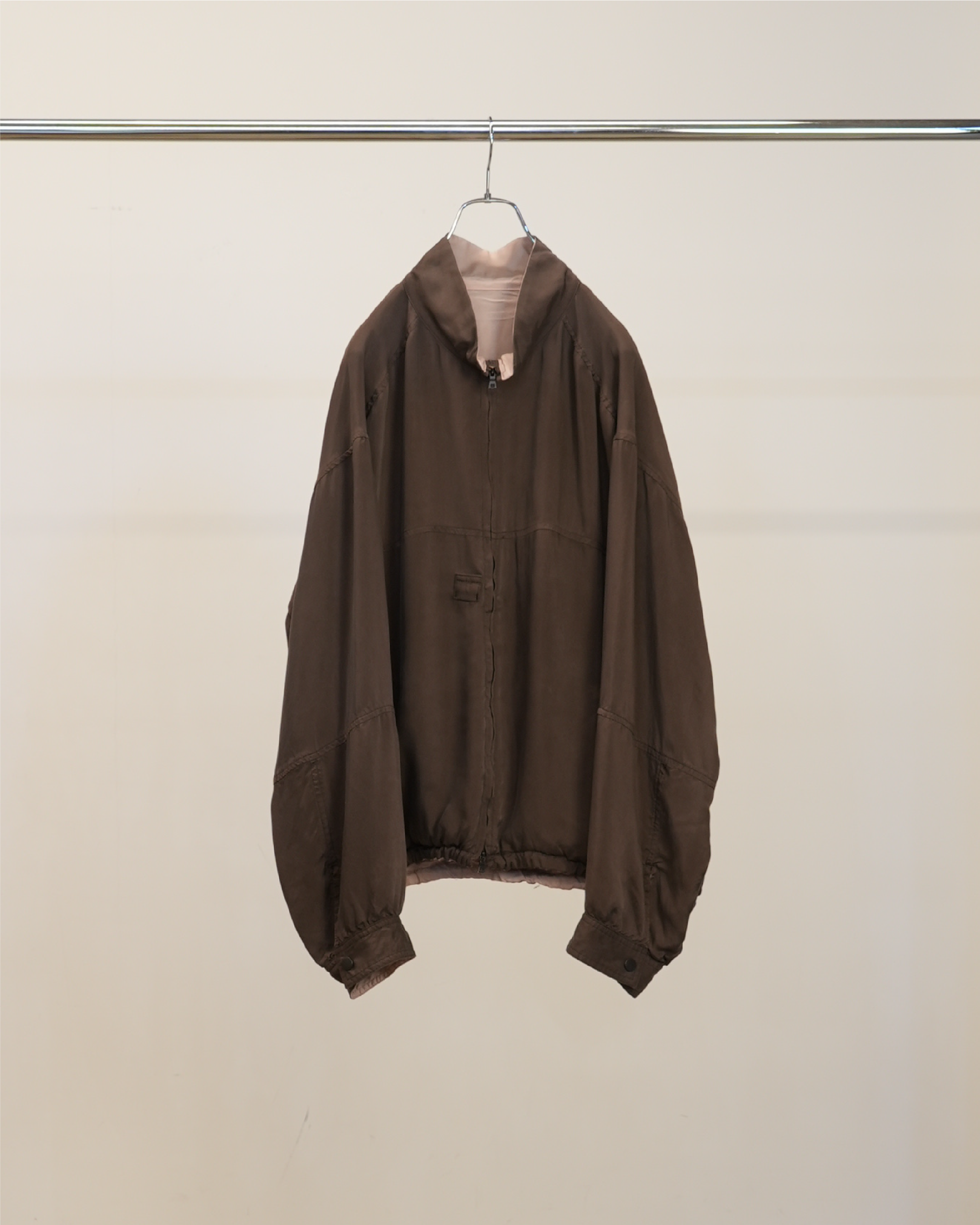 CUPRO REVERSIBLE JACKET(BROWN) – ANCELLM