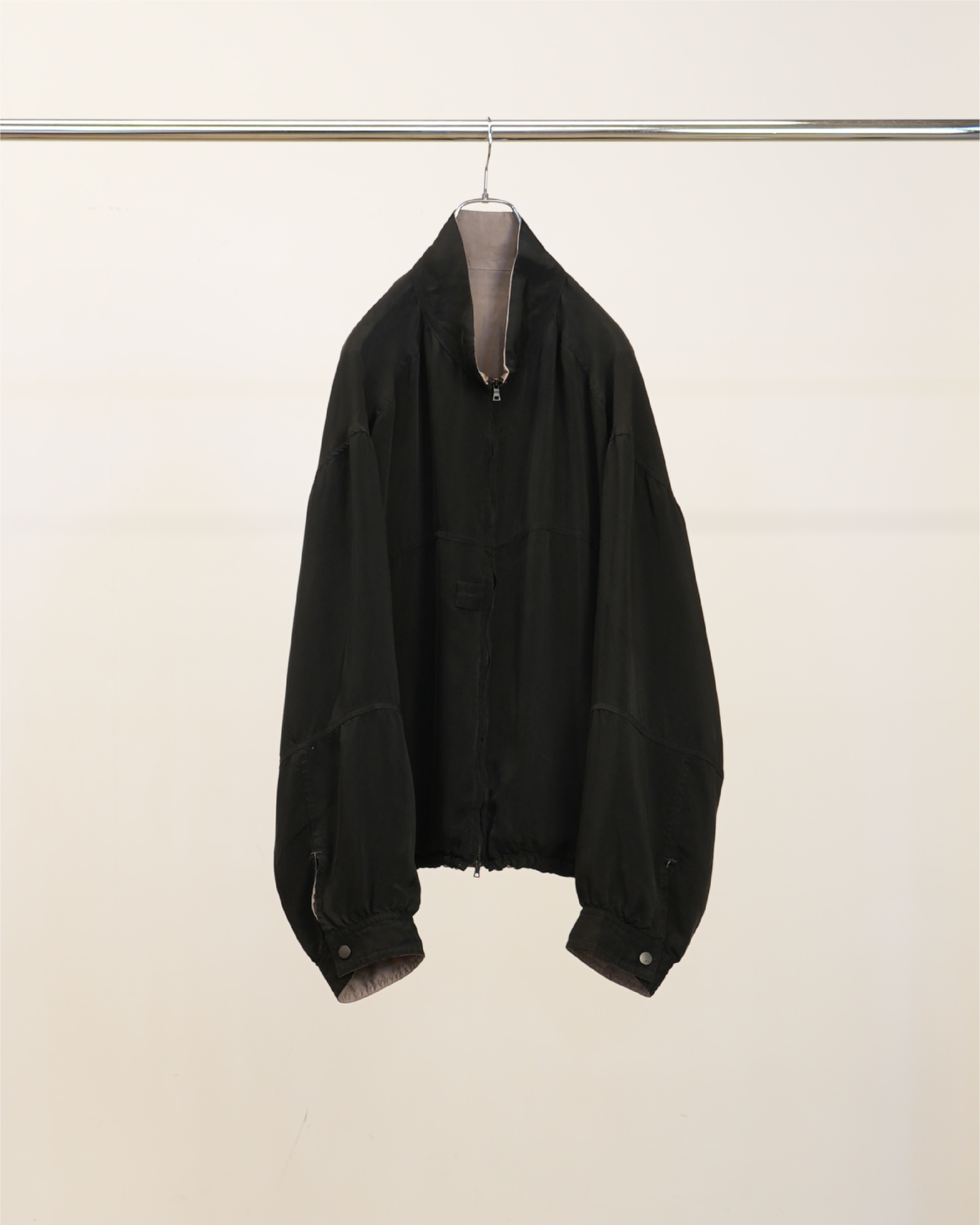 アンセルム　ANCELLM CUPRO REVERSIBLE JACKET CUPRO REVERSIBLE JACKET(BLACK) – ANCELLM