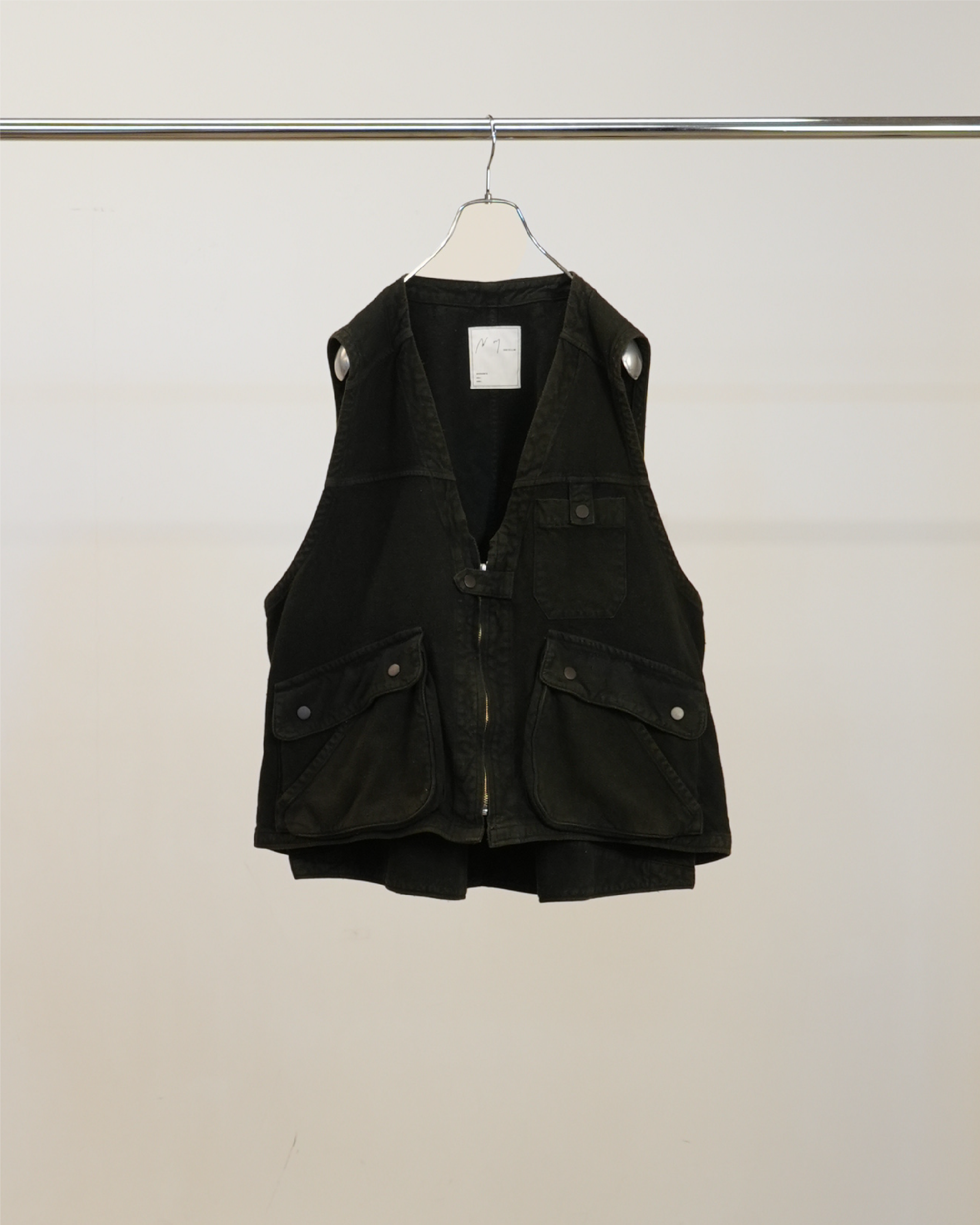 UNUSED DUCK VEST アンユーズド　ダックベスト C/R DUCK UTILITY VEST(BLACK) – ANCELLM