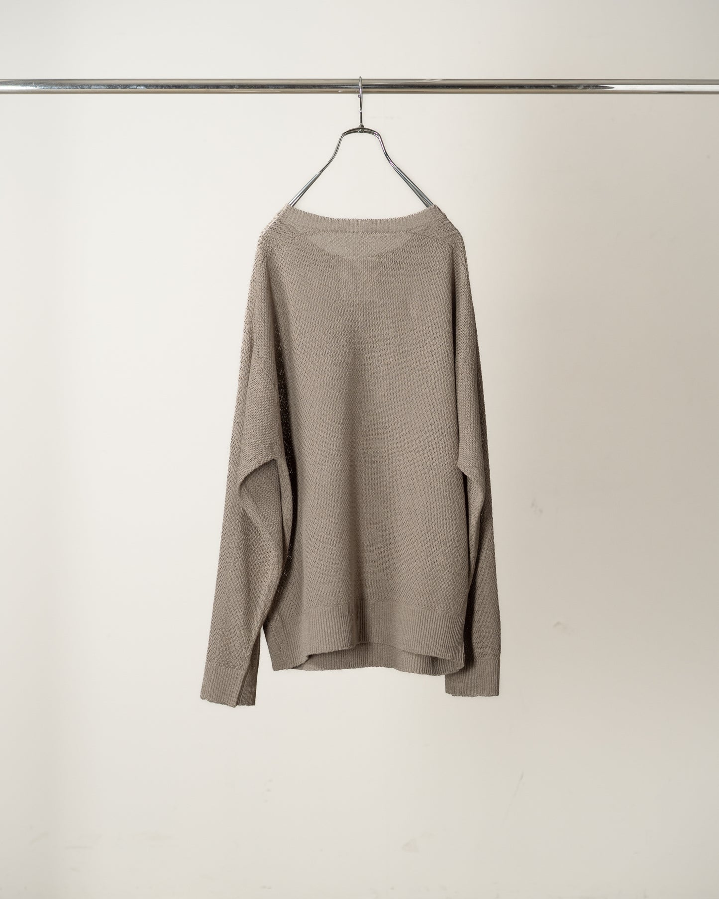 LINEN TUCK IN KNIT(GREIGE)