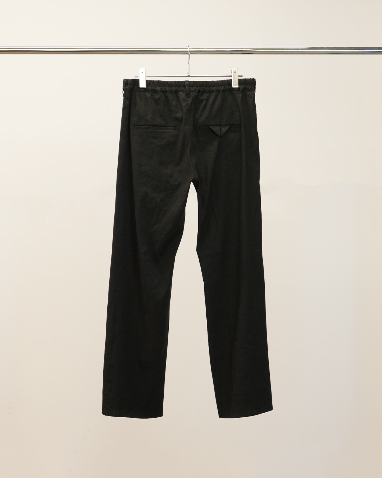 L/R SHOE CUT SLACKS(BLACK)