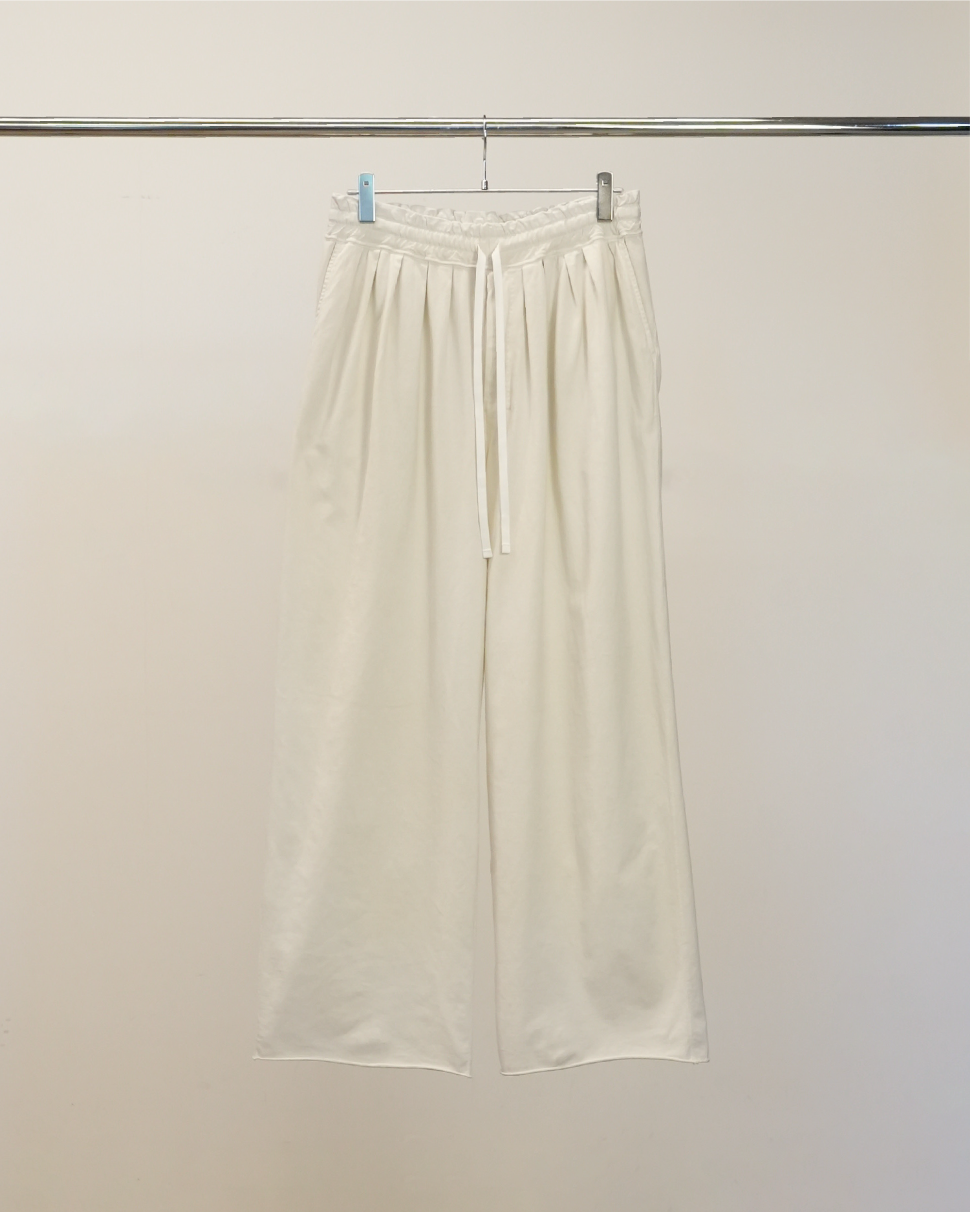 パンツ DRAPE WIDE EASY CUT SLACKS WHITE 26ss DRAPE WIDE EASY CUT SLACKS(WHITE) – ANCELLM