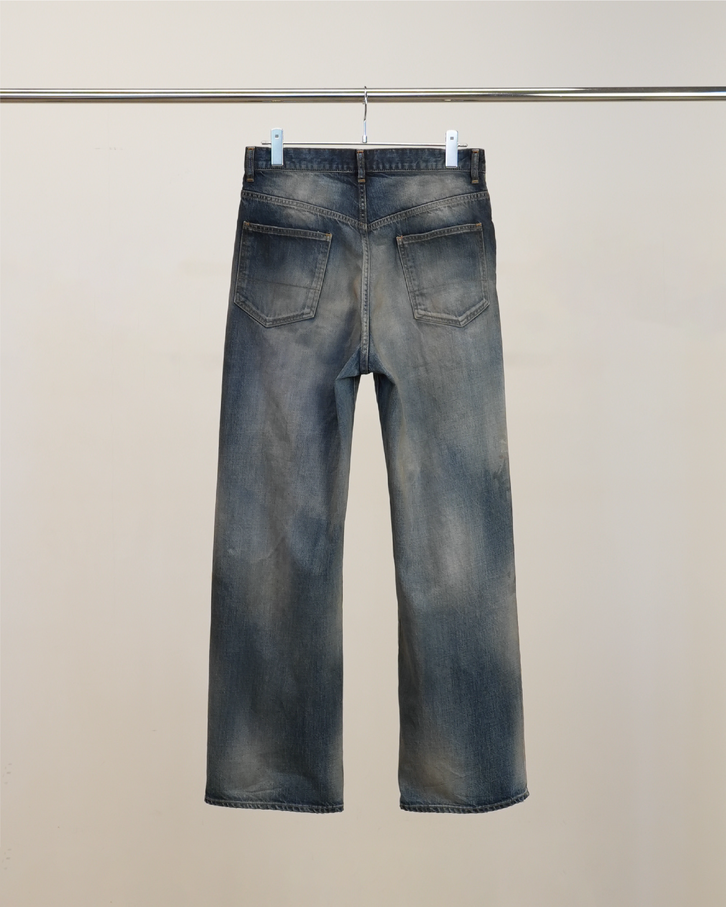 AGING MIDDLE STRAIGHT 5P DENIM PANTS(INDIGO)
