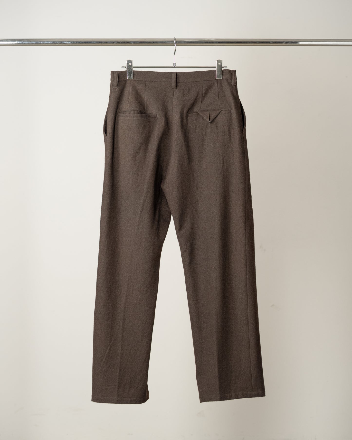 WOOL SLACKS(BROWN)