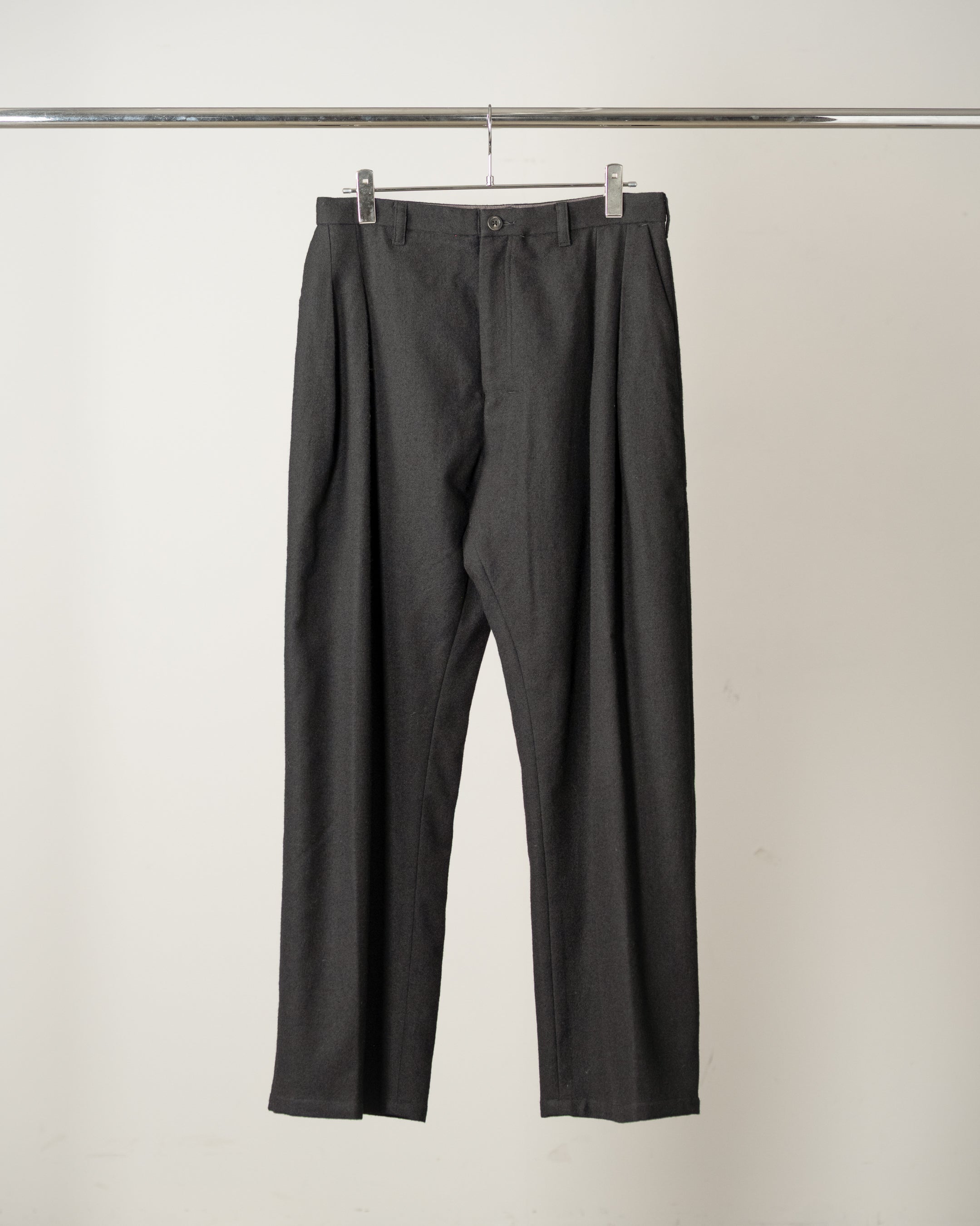 WOOL SLACKS(BLACK) – ANCELLM