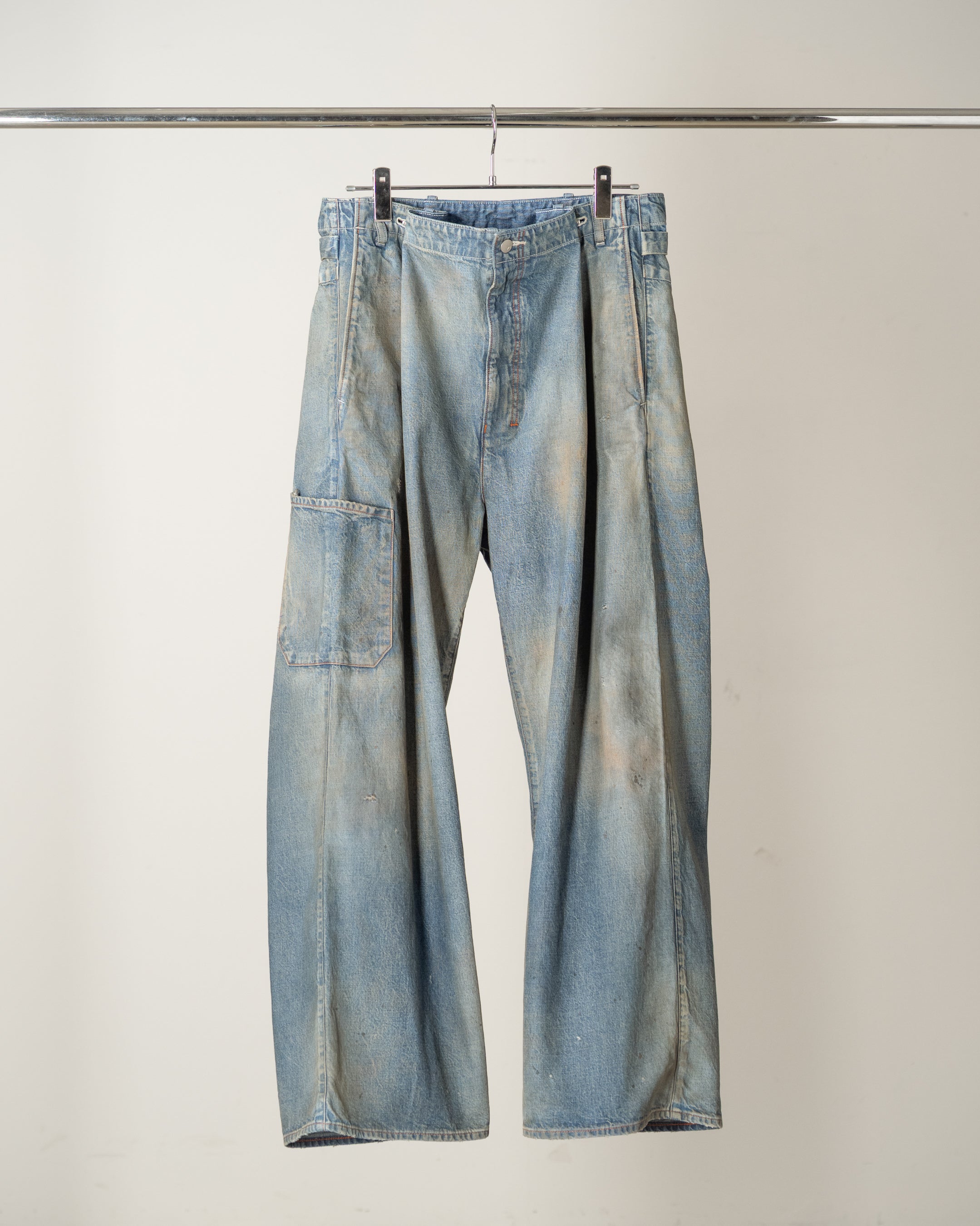 ANCELLM DENIM PAINTER PANTS INDIGO　サイズ0 ANC-PT139-004.jpg?v=1785836027
