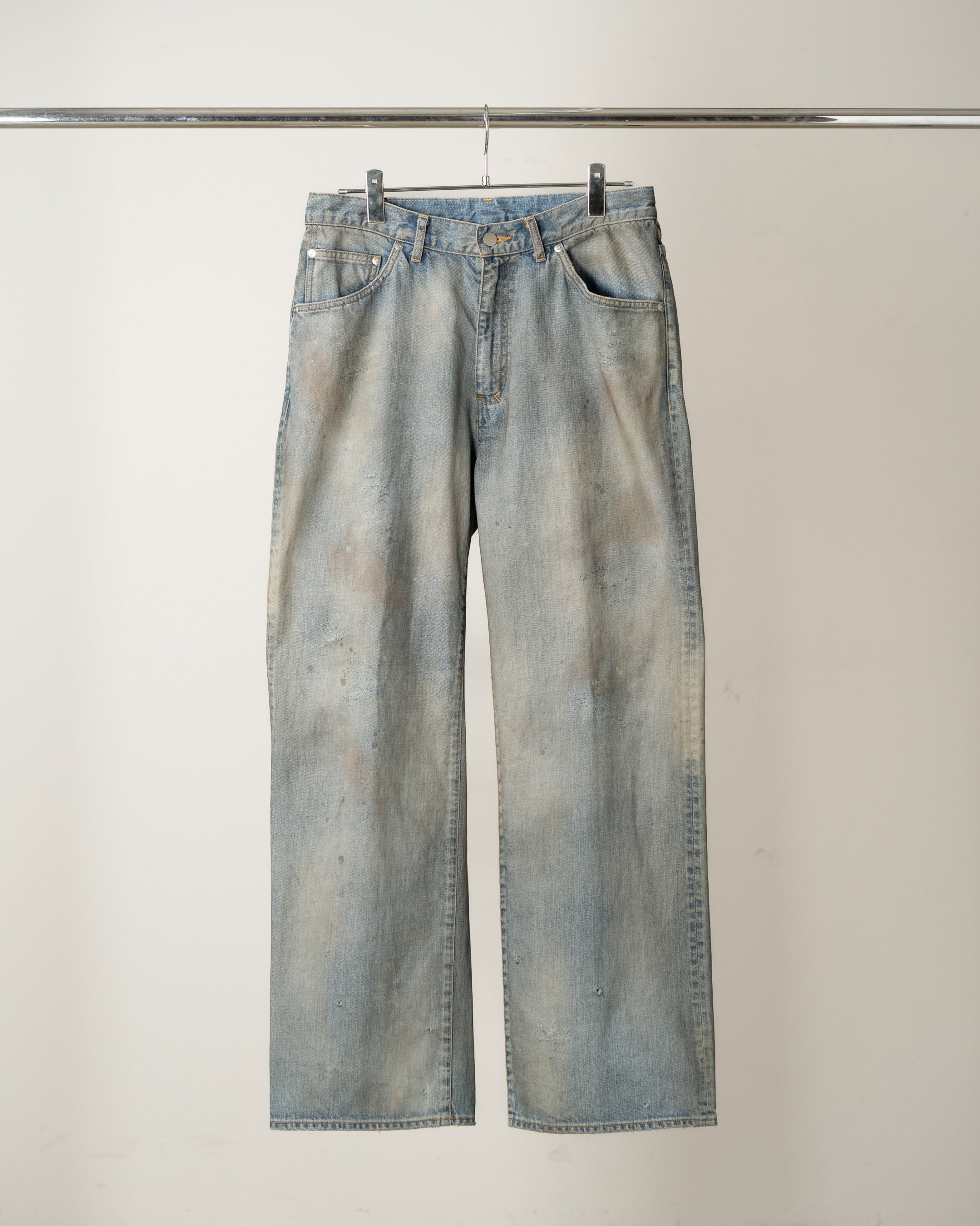 デニム+ジーンズ ancellm SHOE-CUT DENIM PANTS INDIGO SHOE-CUT DENIM PANTS(INDIGO) – ANCELLM