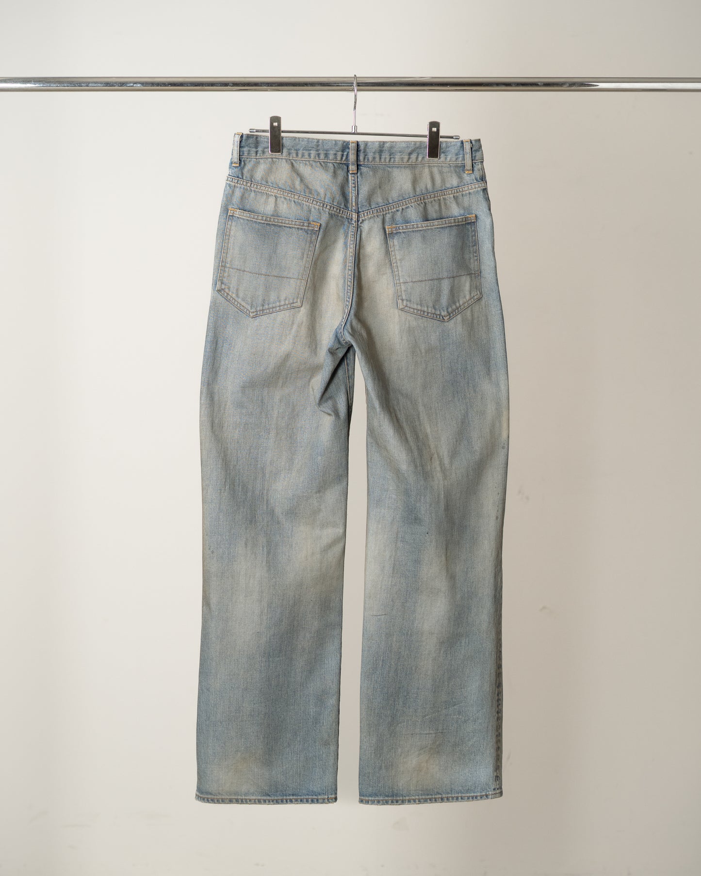 SHOE-CUT DENIM PANTS(INDIGO)