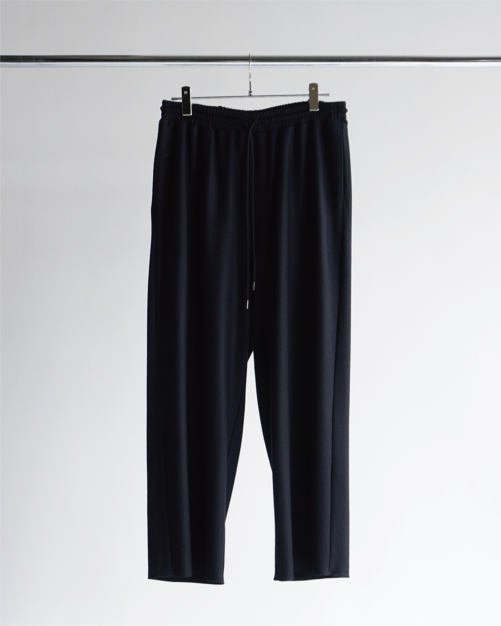 WOOL JERSEY STRAIGHT PANTS(BLACK) – ANCELLM