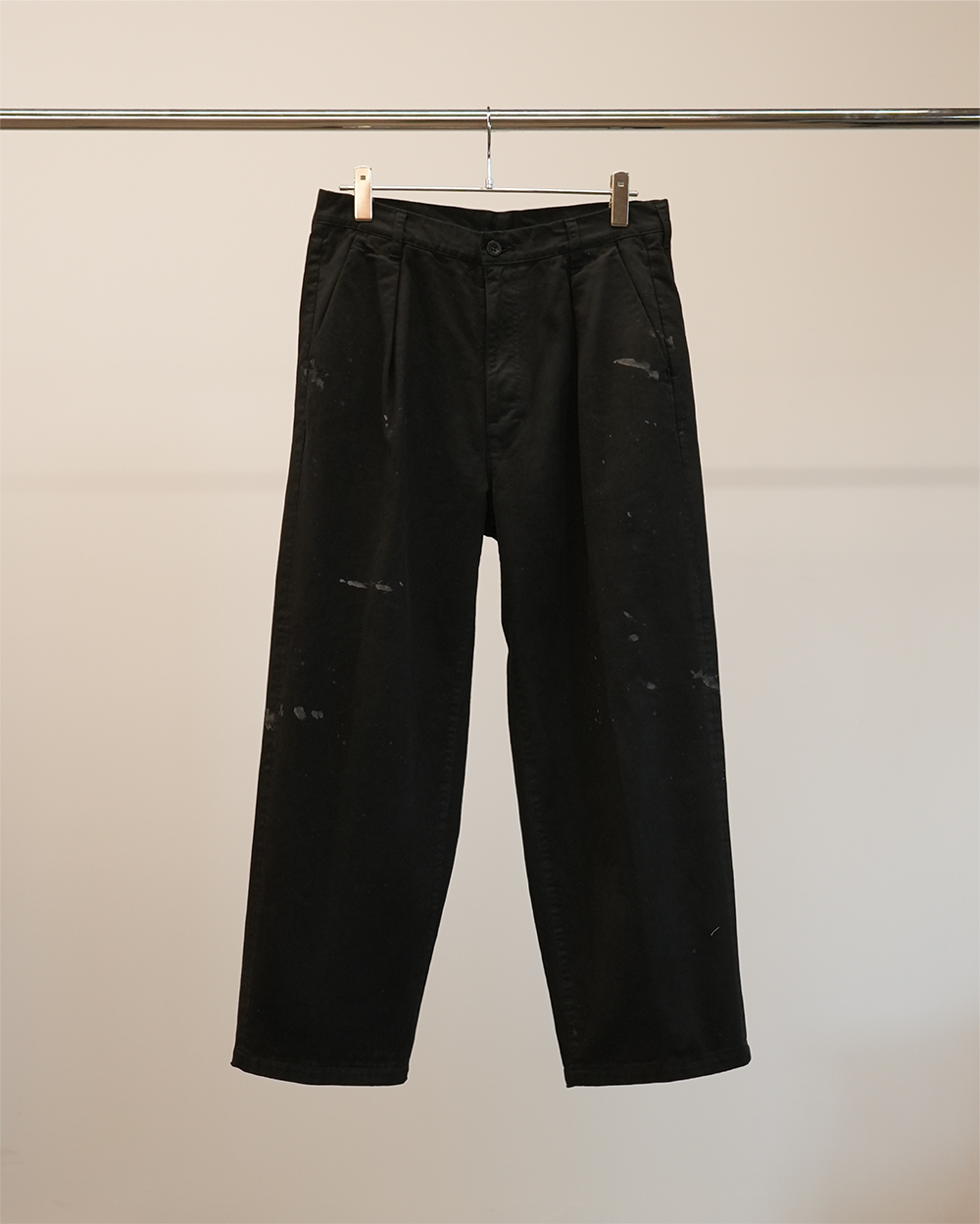 PAINT CHINO TROUSERS(BLACK) – ANCELLM PAINT CHINO TROUSERS(BLACK) – ANCELLM