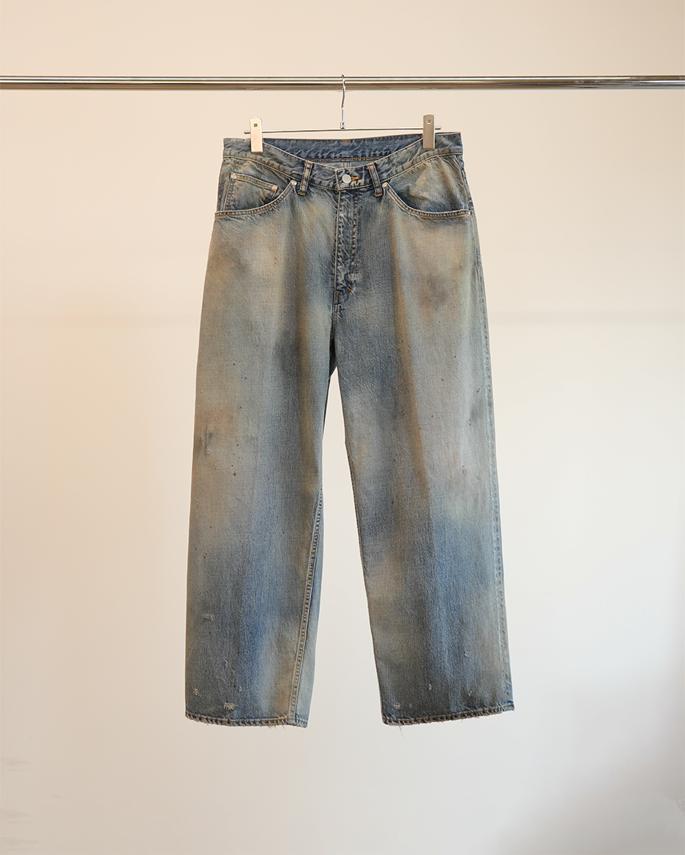 ancellm AGING STRAIGHT DENIM 5P PANTS ancellm AGING STRAIGHT DENIM 5P PANTS