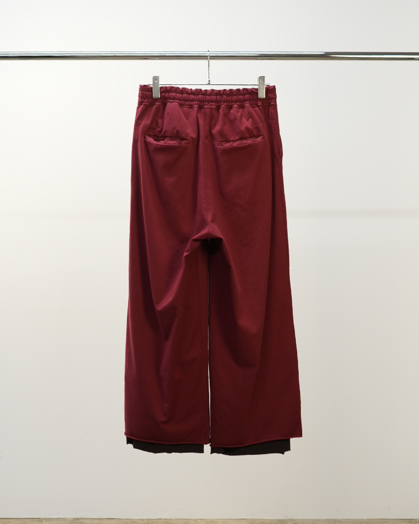 DRAPE WIDE EASY CUT SLACKS(RED)
