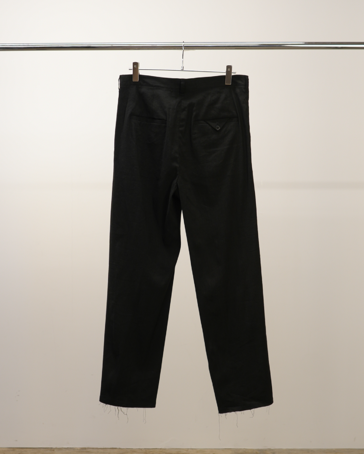 SHOE CUT SLACKS(BLACK)