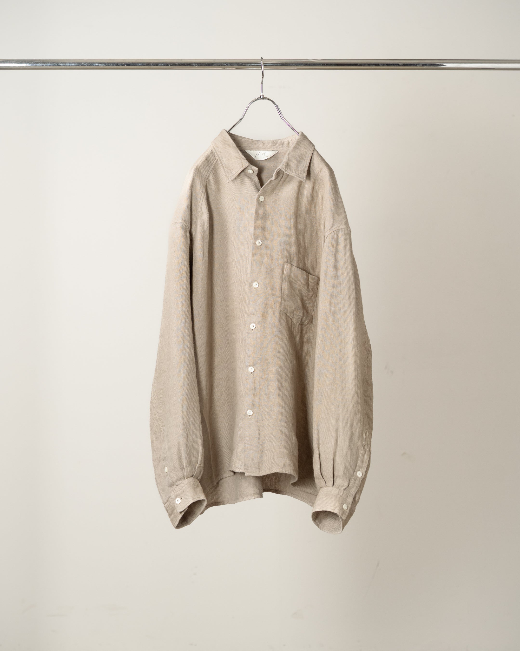 LINEN OVER SHIRT(BEIGE) – ANCELLM
