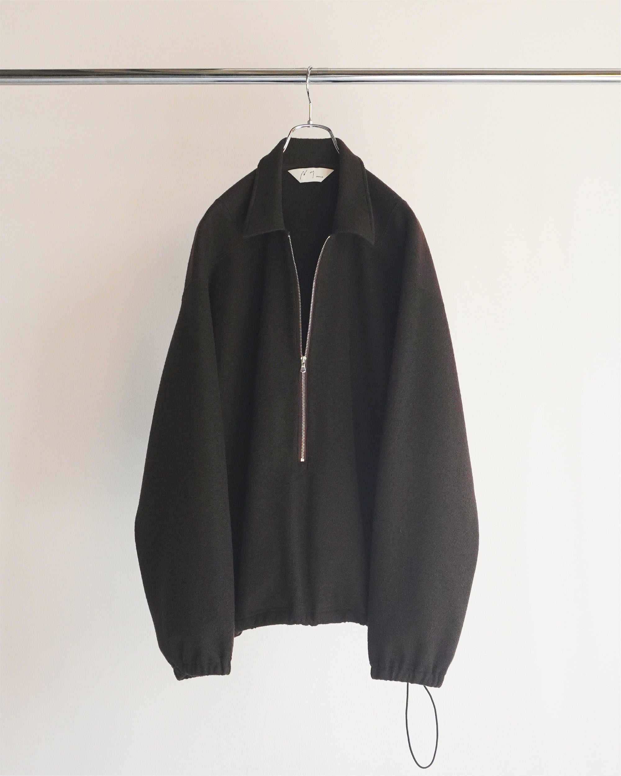 WOOL PULL OVER SHIRT(BROWN) – ANCELLM