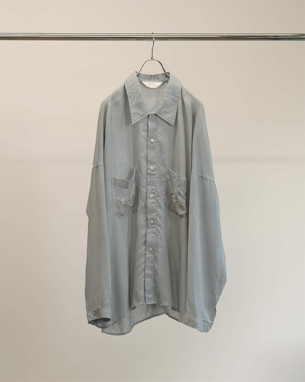 F*S様 ancellm AGING EMBROIDERY SHIRT 1 AGING EMBROIDERY SHIRT(SAX) – ANCELLM