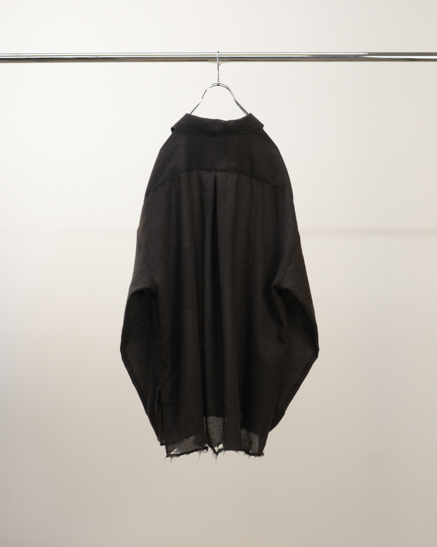 WOOL KERSEY SHIRT(BROWN)