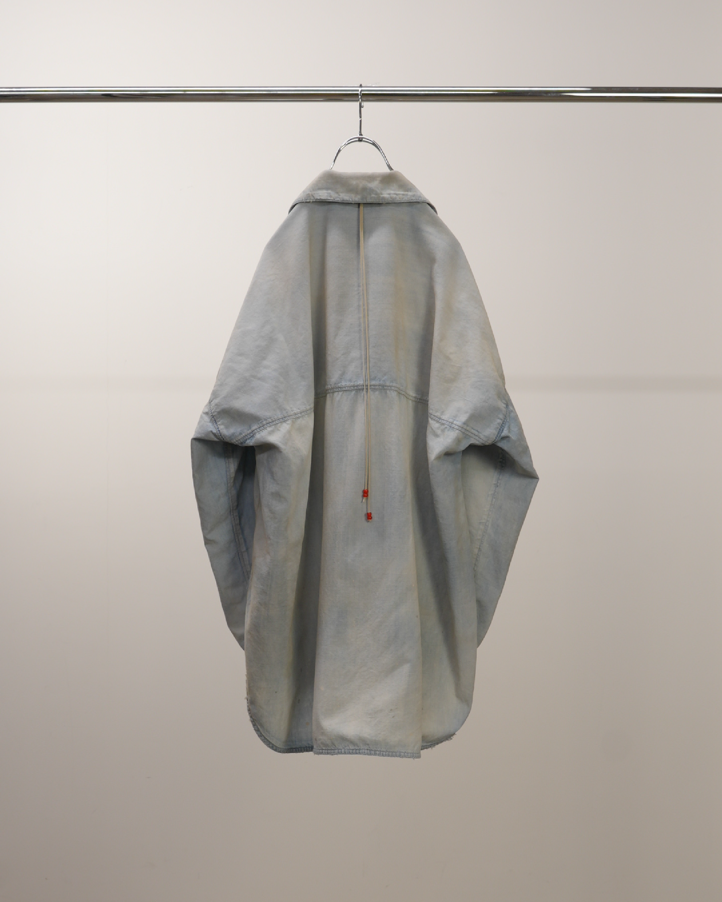 AGING CHAMBRAY LONG SHIRT(INDIGO)