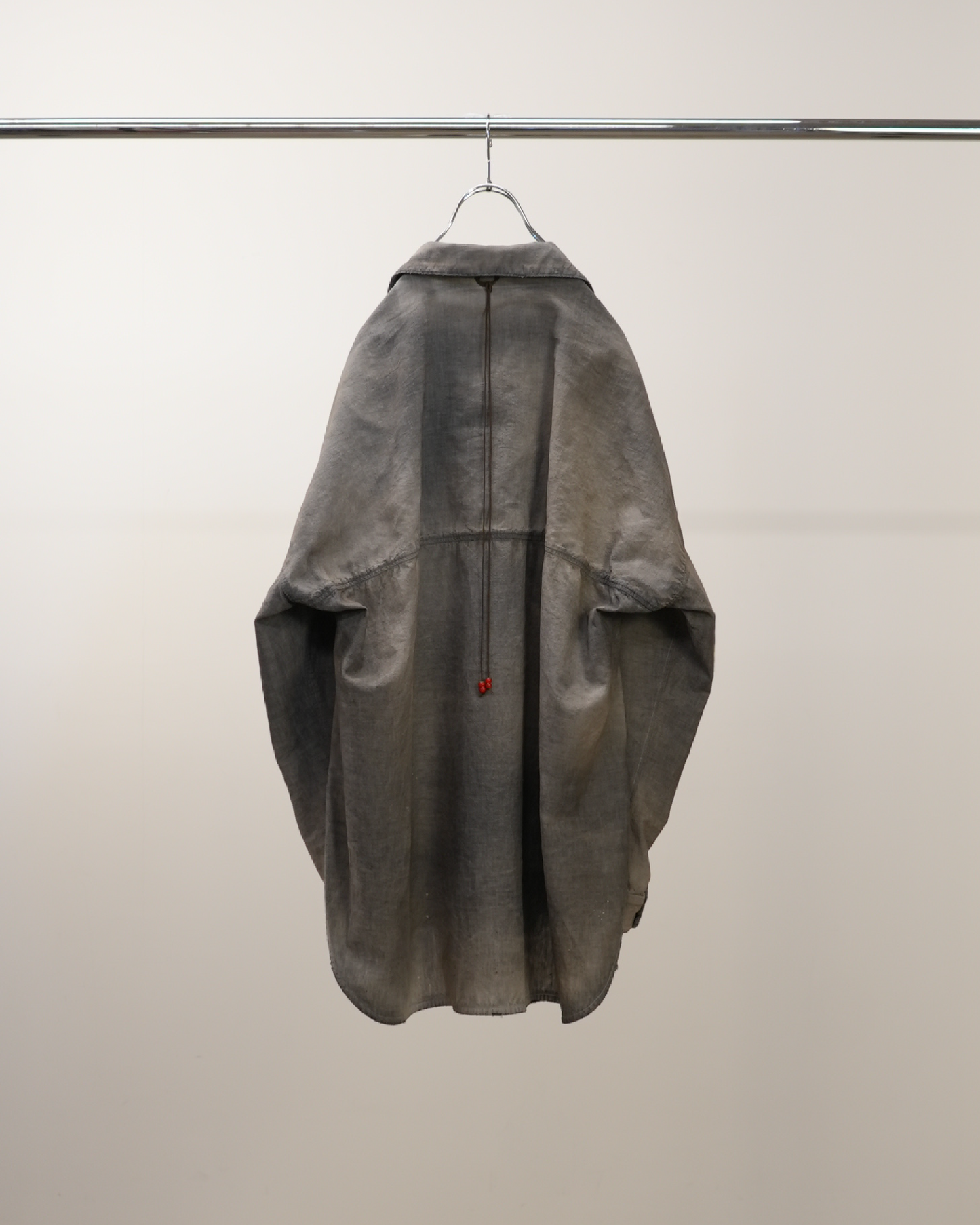 AGING CHAMBRAY LONG SHIRT(BLACK)