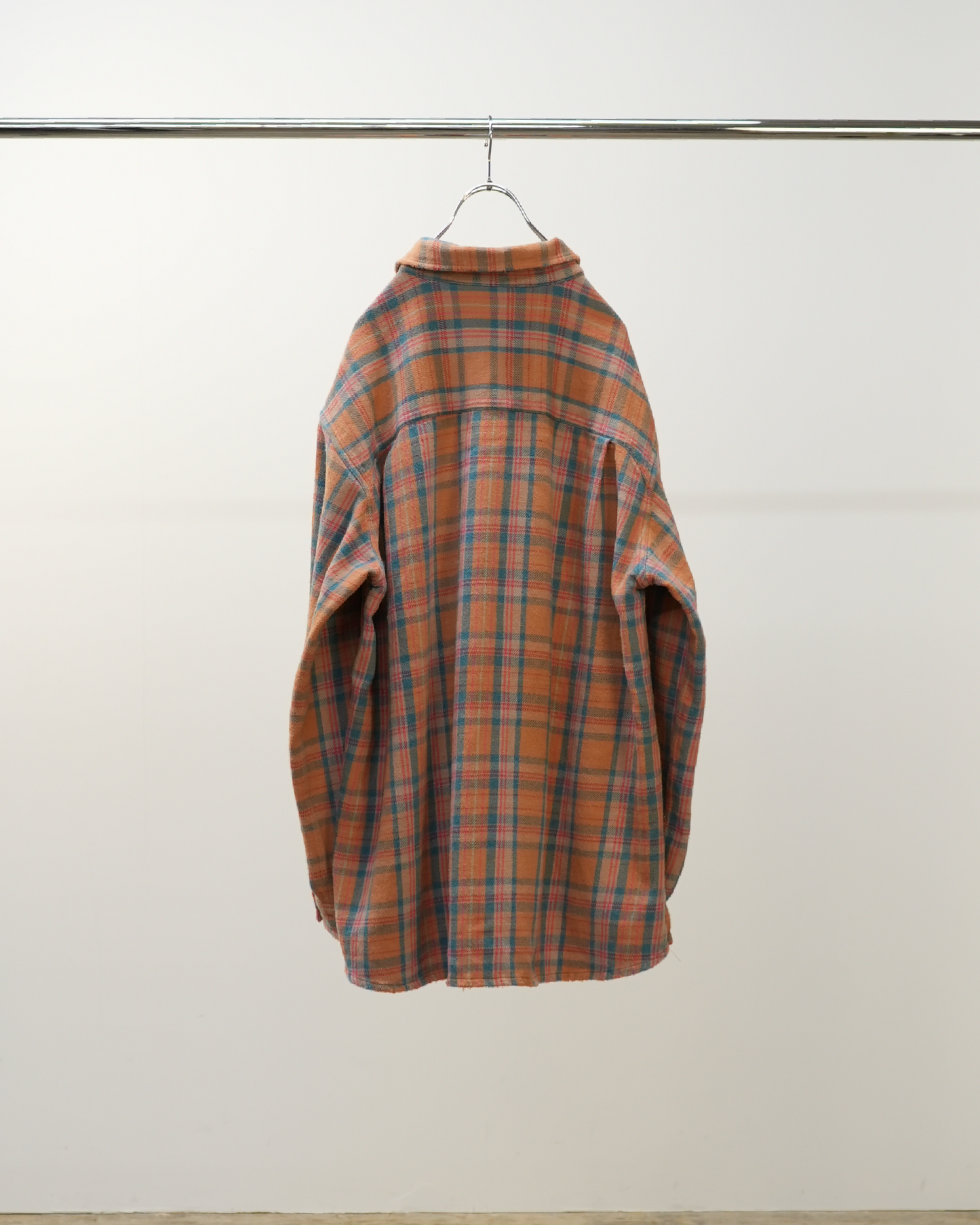 NEL CHECK OVER WORK SHIRT(CAMEL)