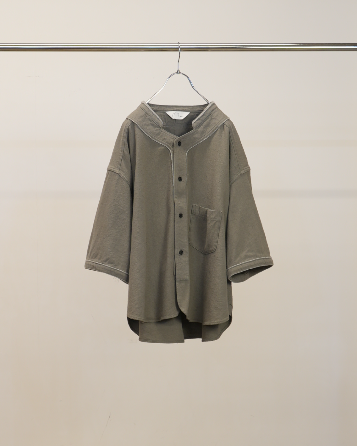 BASEBALL SHORT SLEEVE SHIRT(GRAY) – ANCELLM